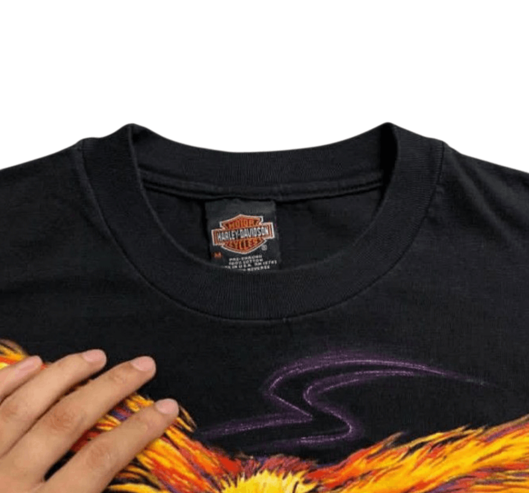 Harley Davidson Vintage 90's Harley Davidson Shirt Eagle Phoenix Thunder Tee Size US M / EU 48-50 / 2 - 3 Thumbnail