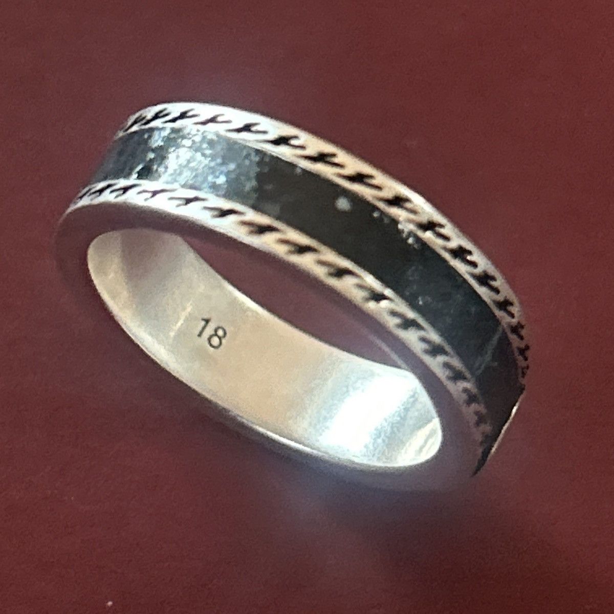 Gucci Gucci GG Sterling Silver Enamel Ring AG 925 645573 Size ONE SIZE - 6 Thumbnail