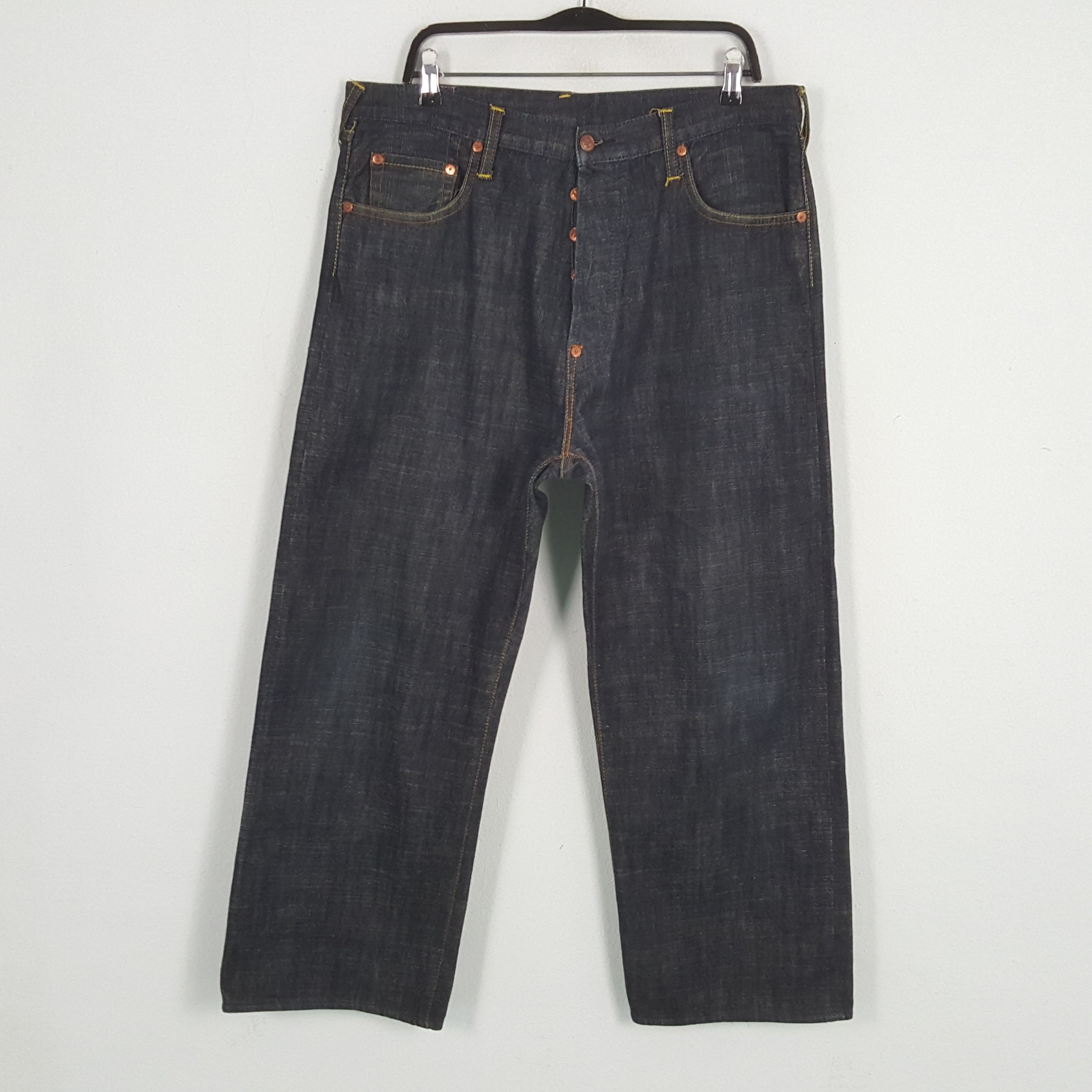 Evisu × Japanese Brand × Vintage EVISU Japanese Brand Big Logo Daicock Style Jeans Size US 35 - 4 Thumbnail