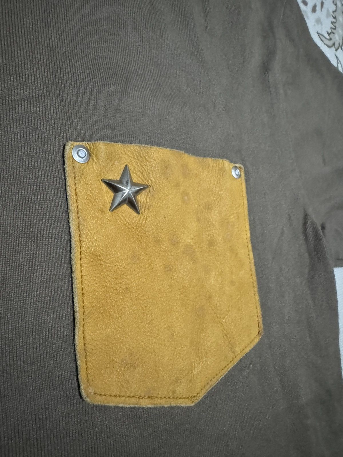 Schott × Vintage Vtg Schott Flatbiller Leather Pocket Tshirt Crewneck Size US S / EU 44-46 / 1 - 4 Thumbnail