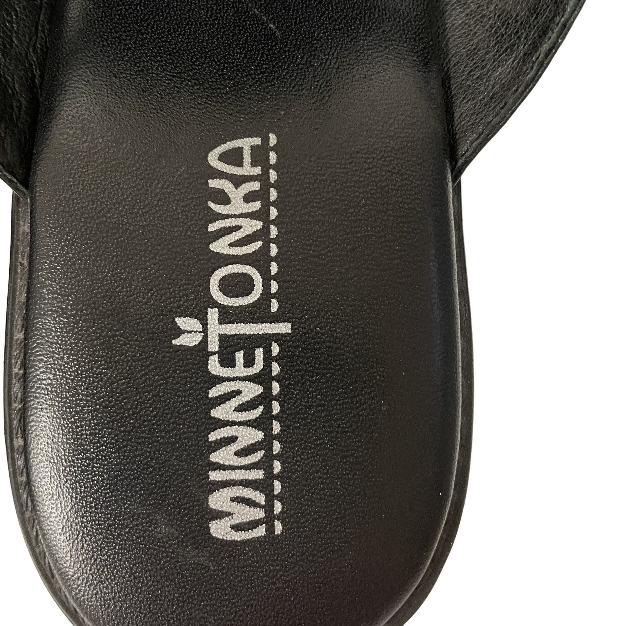 Minnetonka 90's Minnetonka 6050 Leather Alligator Grain Cap Toe Mules Size US 10 / IT 40 - 6 Thumbnail