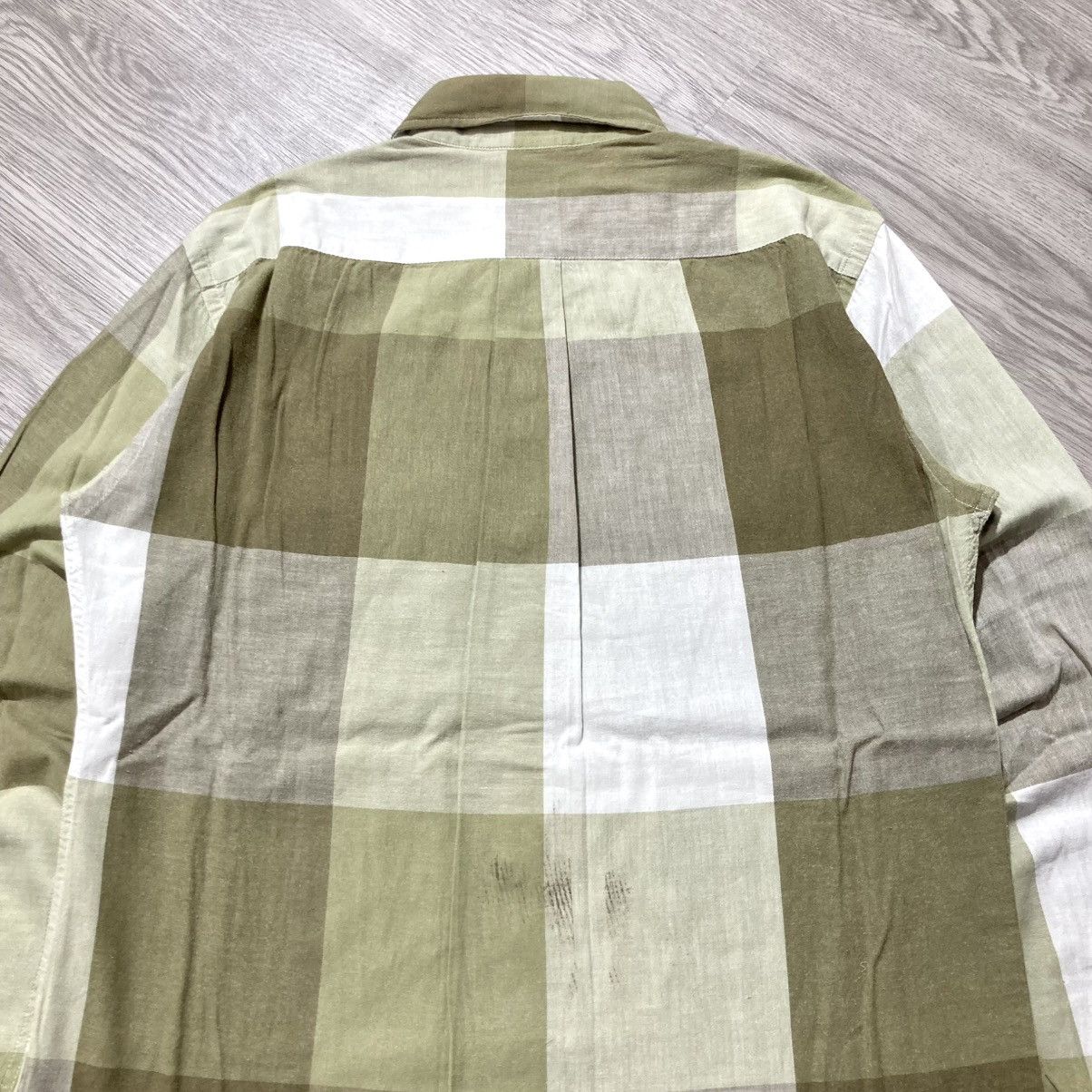Beams Plus 2000s Beams Heart Brick Block Motif Shirt Button Up Size US L / EU 52-54 / 3 - 7 Thumbnail