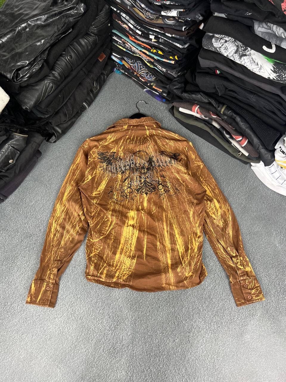 Affliction Y2K Affliction Style Skull Logo Grunge Shirt Size US M / EU 48-50 / 2 - 1 Thumbnail