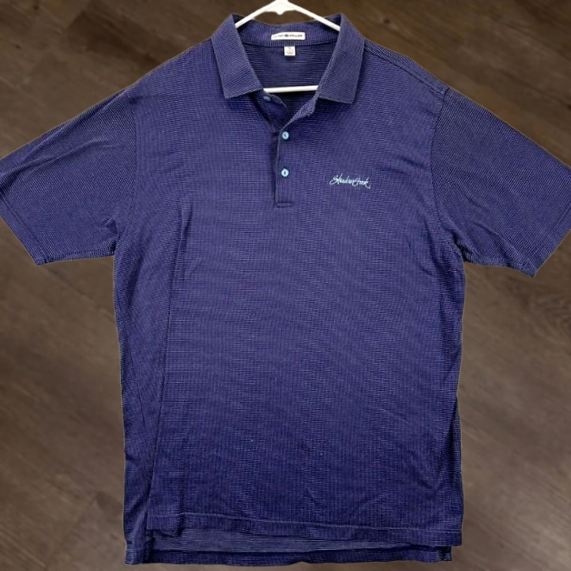 Peter Millar Peter Millar Polo Shirt Mens XL Purple Polka Dot Rugby Short Sleeve 100% Cotton Size US XL / EU 56 / 4 - 1 Thumbnail