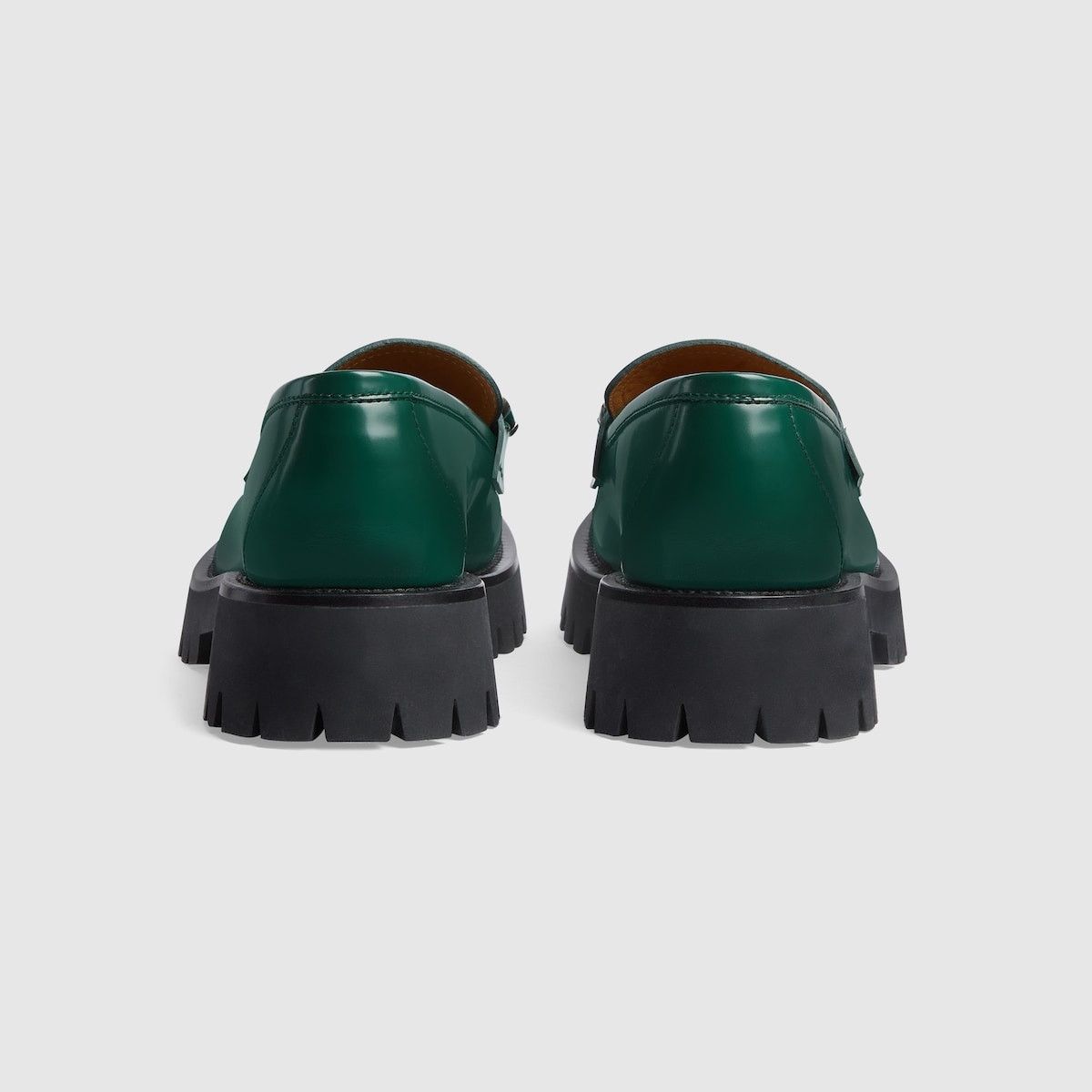 Gucci o1s1wg110125 Loafers With Interlocking G in Dark Green Size US 10.5 / EU 43-44 - 4 Thumbnail