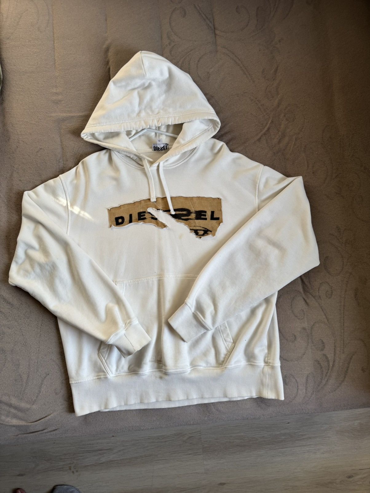 Diesel White Diesel Hoodie, Size M Size US M / EU 48-50 / 2 - 1 Thumbnail