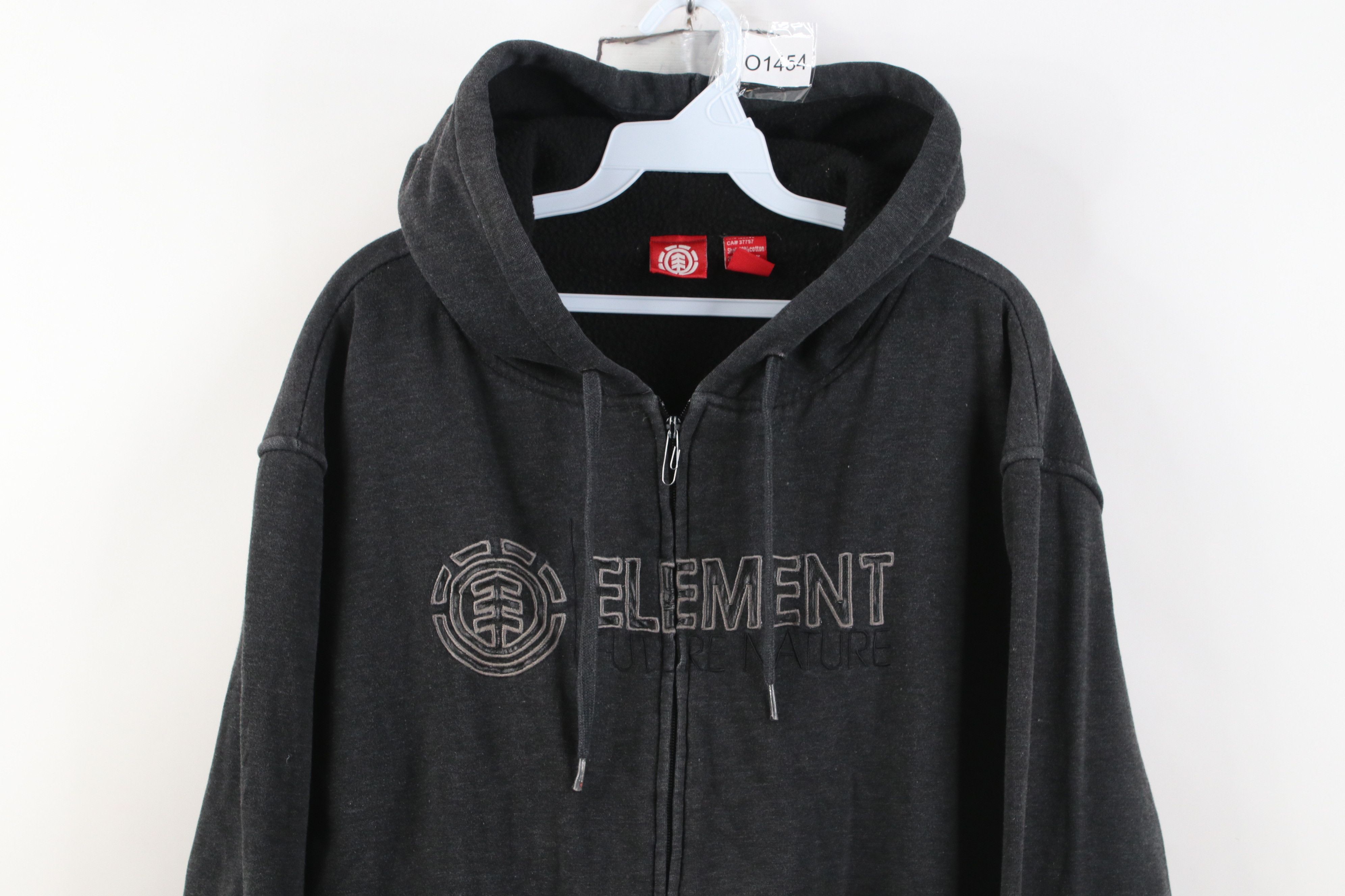 Element Vintage 90s Y2K Element Skateboards Lined Full Zip Hoodie Size US XL / EU 56 / 4 - 2 Thumbnail