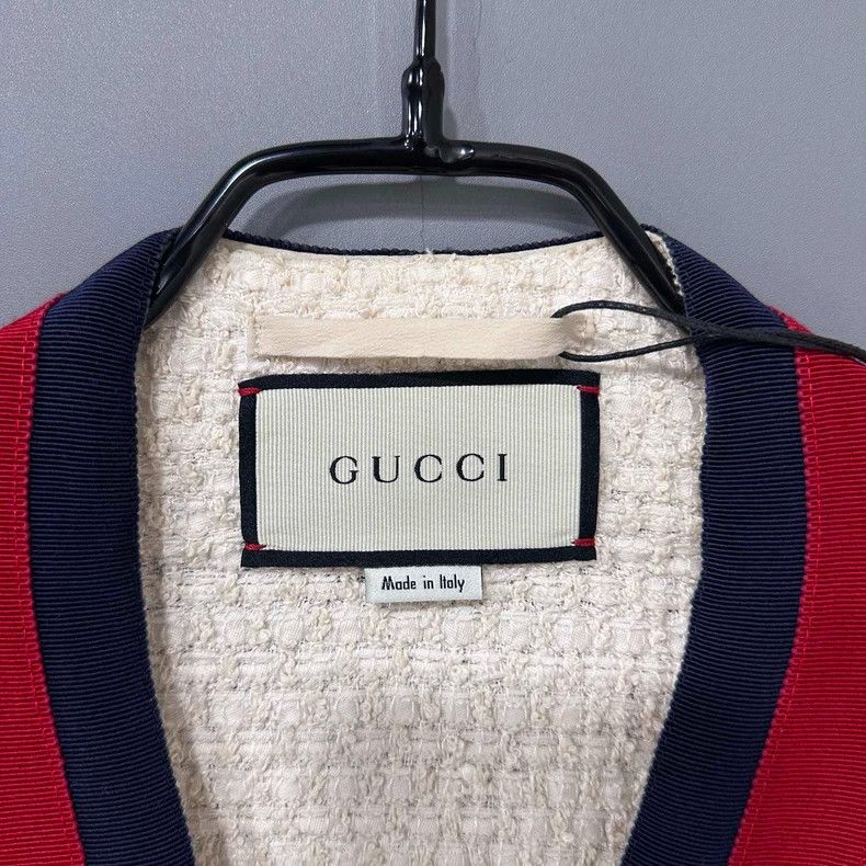 Gucci Gucci Heavy industry diamond buckle striped woven cardigan Size XS / US 0-2 / IT 36-38 - 5 Thumbnail