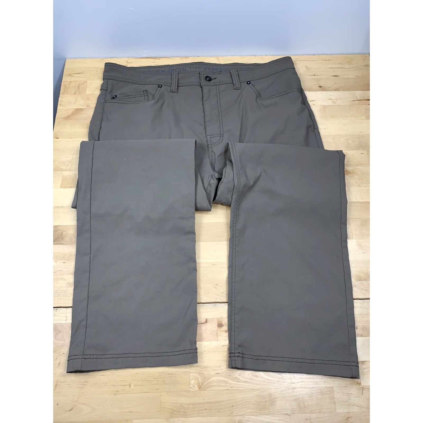 Prana prAna Breathe Zion Brion Slim Fit Mens Pants 38x29.5 Khaki Outdoor Hiking Beige Khakis Slimming Mens Size US 38 / EU 54 - 2 Thumbnail
