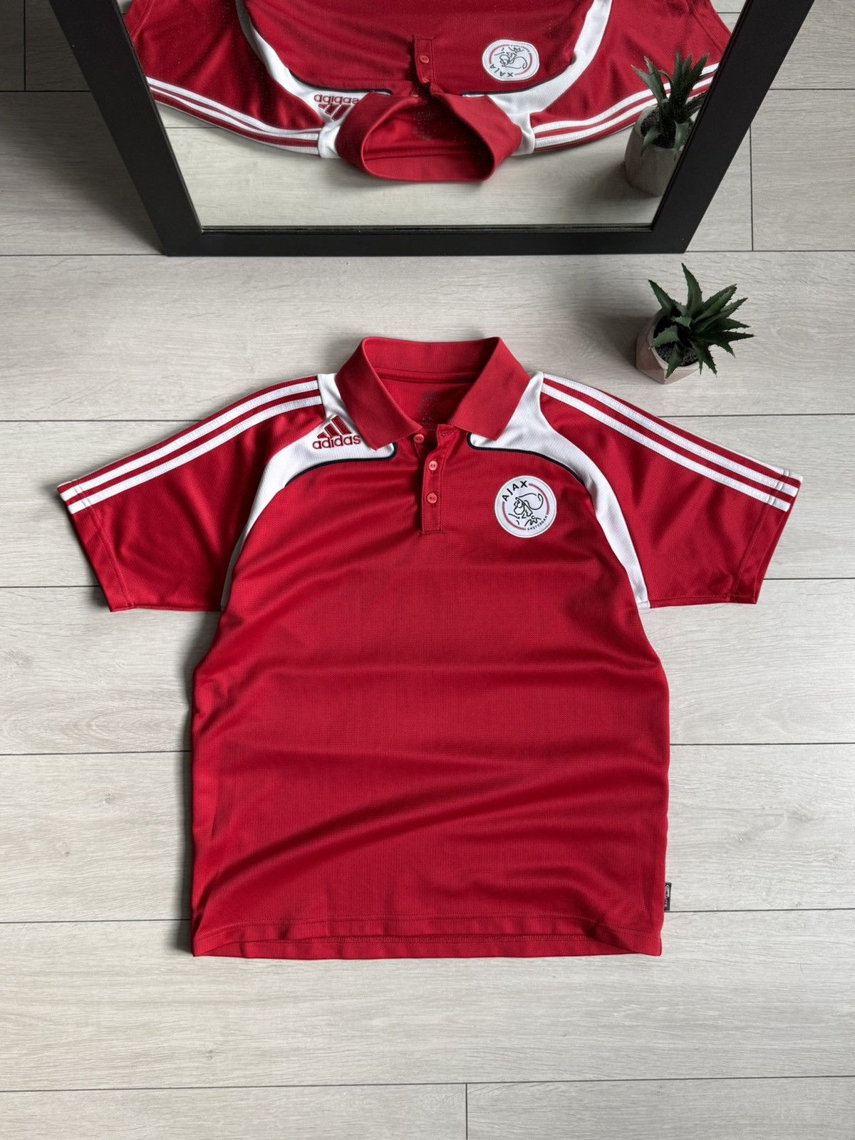 Adidas Adidas Ajax Amsterdam 2008/09 Polo Soccer Jersey Size US M / EU 48-50 / 2 - 1 Thumbnail