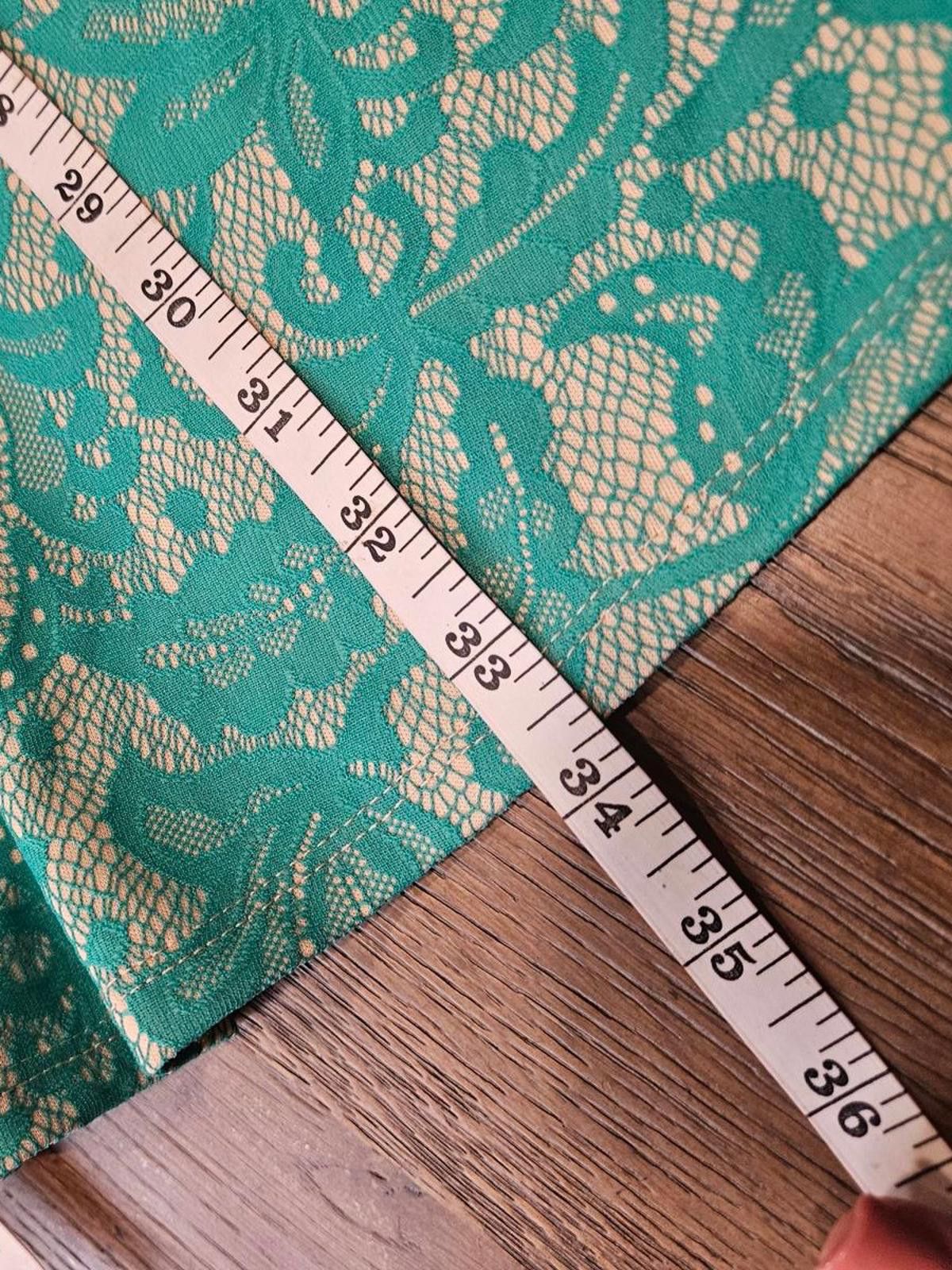 Designer Soulmates Turquoise Lace Dress #552 Size M / US 6-8 / IT 42-44 - 6 Thumbnail