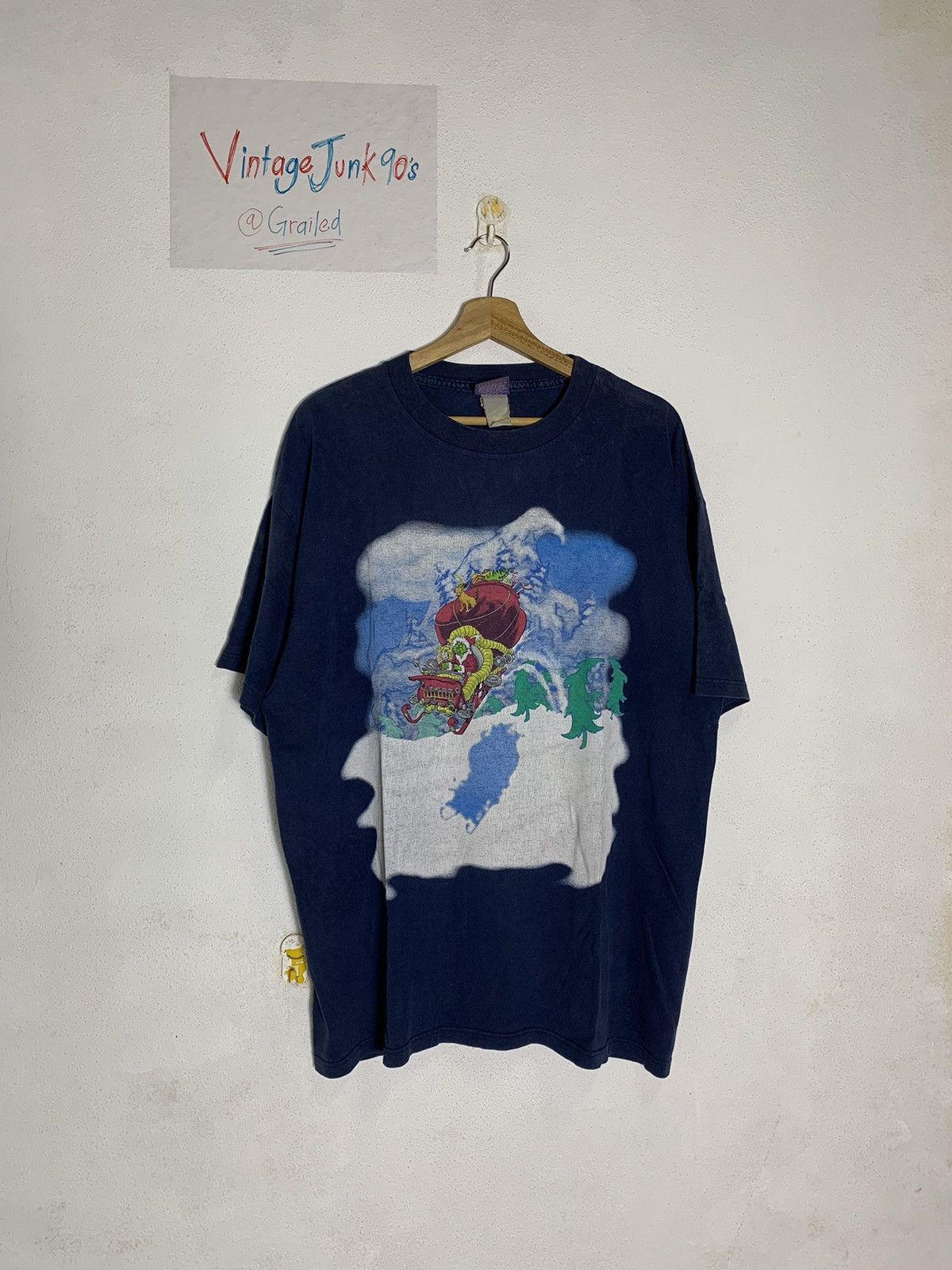 Vintage Vintage Movie promo t-shirt THE GRINCH Size US L / EU 52-54 / 3 - 1 Thumbnail