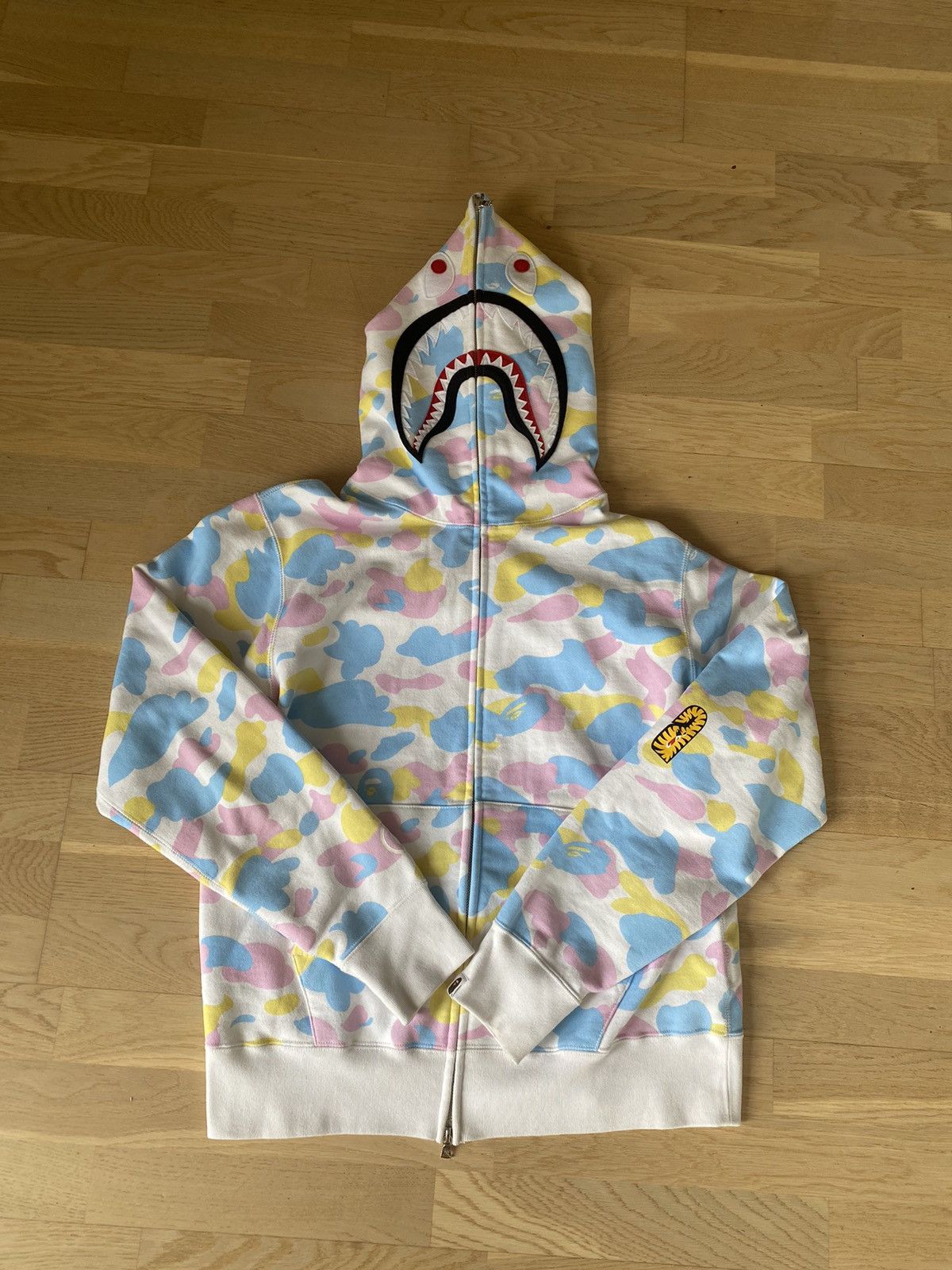 Bape Multi Camo Shark Hoodie | Grailed