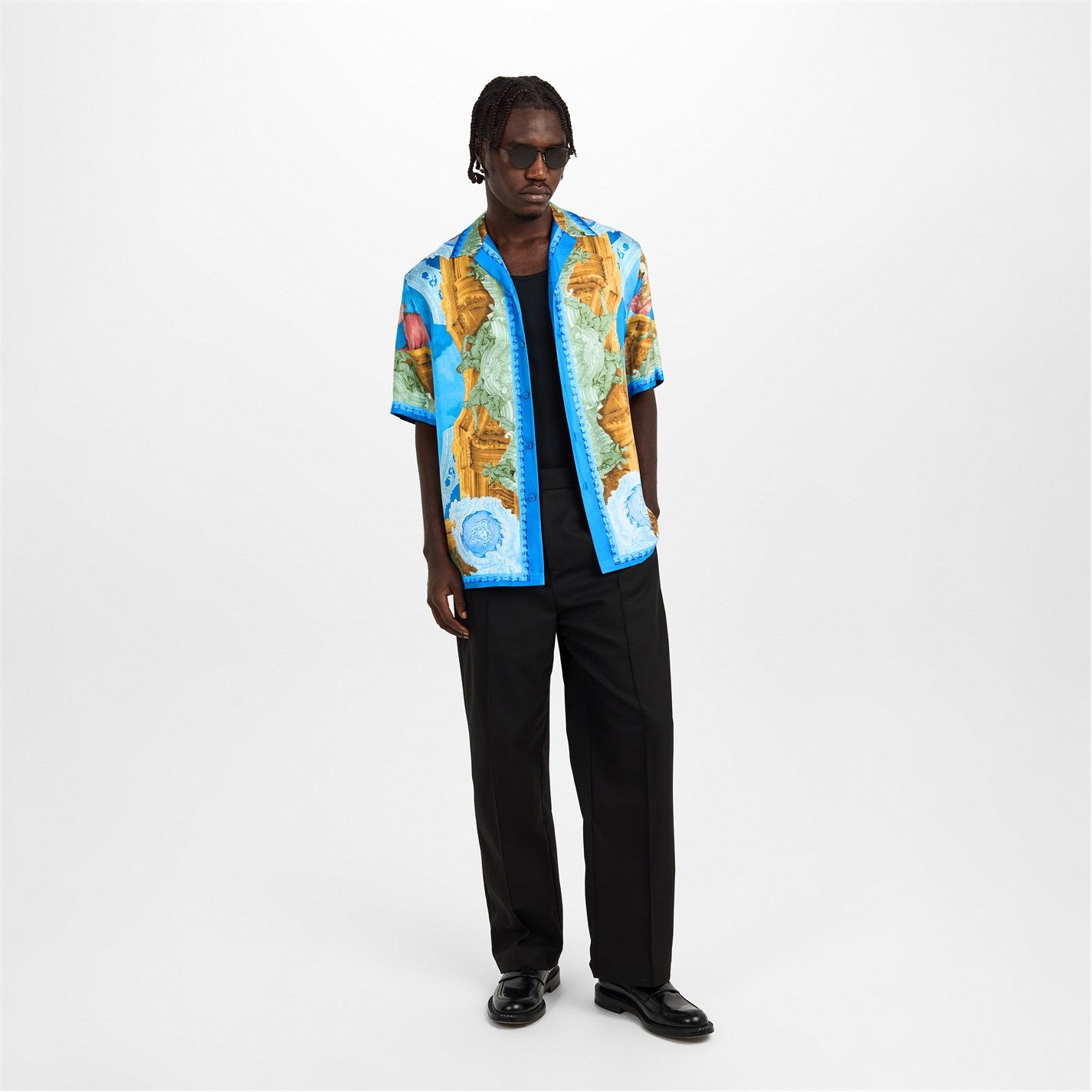 Versace o1g2r1mq0526 Short Sleeve Short Patterned Shirt Multicolor Size US M / EU 48-50 / 2 - 5 Thumbnail