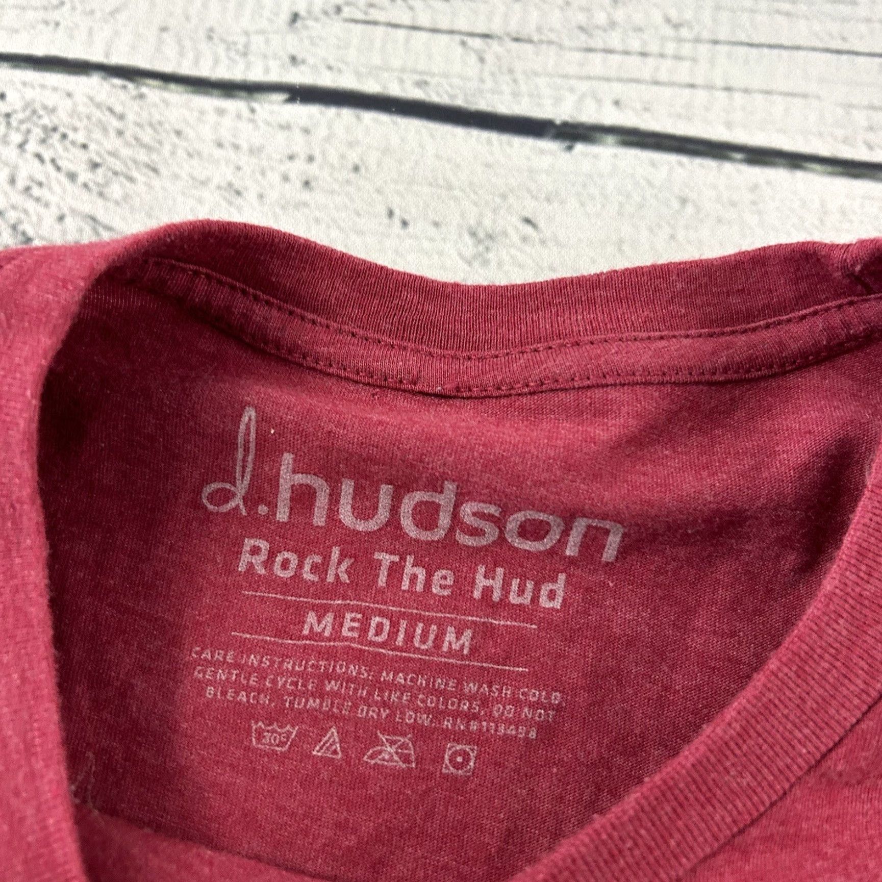 Hudson d.Hudson Dancin Cactus Short Sleeve T Shirt Men's M Red Maroon Shirt Mens M Short Sleeve T-Shirt Size US M / EU 48-50 / 2 - 2 Thumbnail