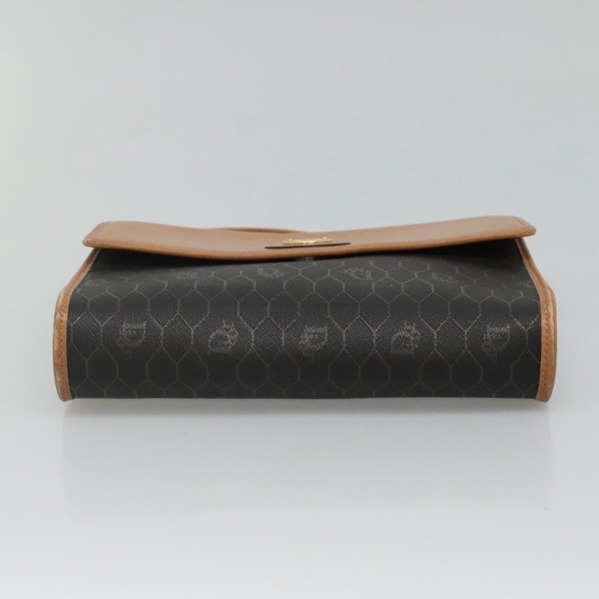 Dior DIOR Honeycomb Canvas Shoulder Bag Pvc Black Gold Size ONE SIZE - 9 Thumbnail