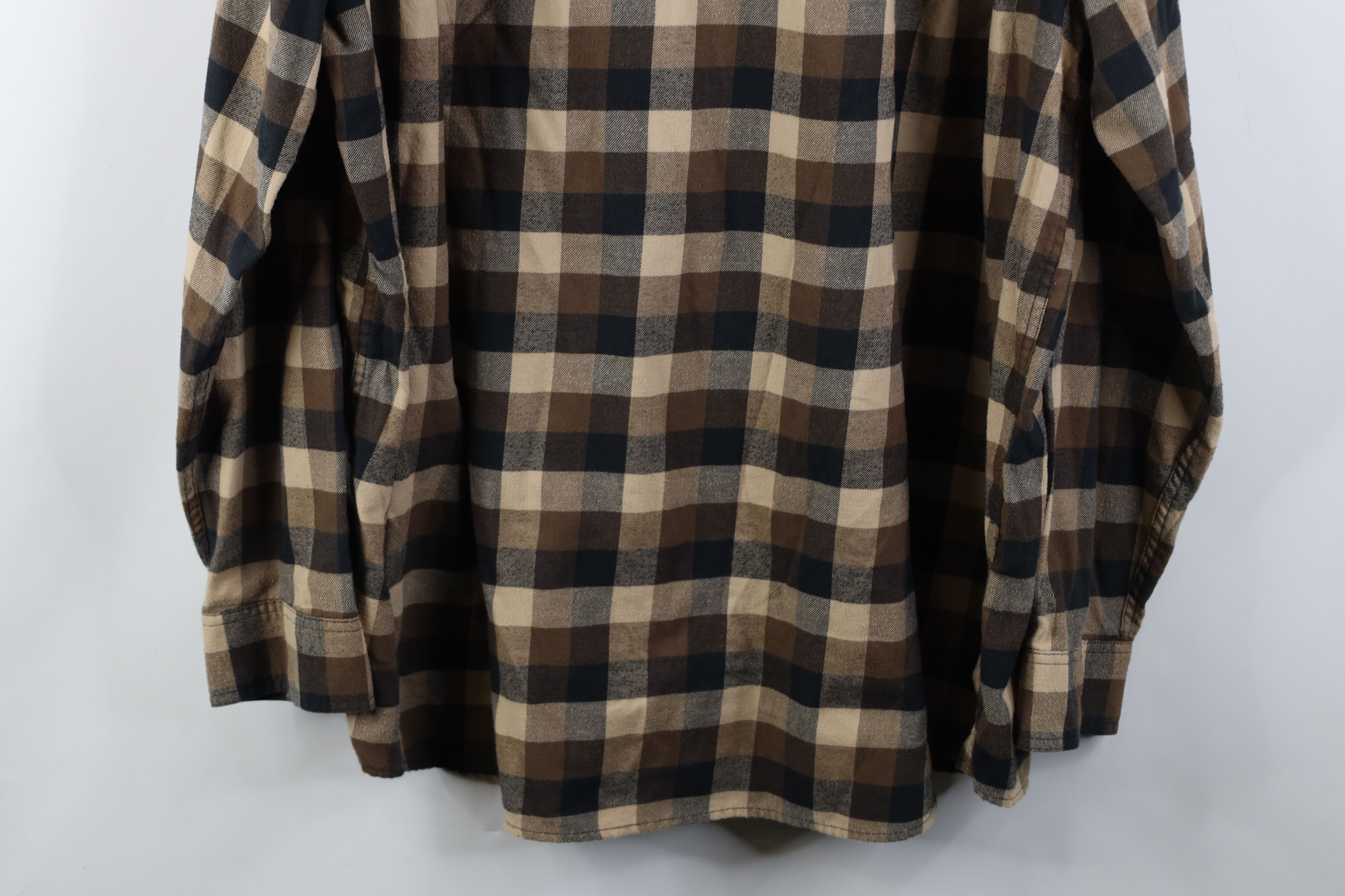 Duluth Trading Company Duluth Trading Co 40 Grit Collared Button Down Shirt Brown Size US XXL / EU 58 / 5 - 11 Thumbnail
