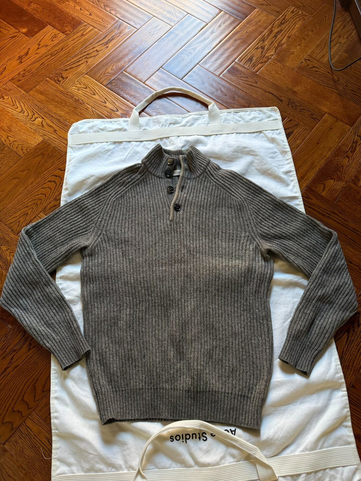 Ermenegildo Zegna Ermenegildo Zegna Thick Wool Sweater Size US M / EU 48-50 / 2 - 1 Thumbnail