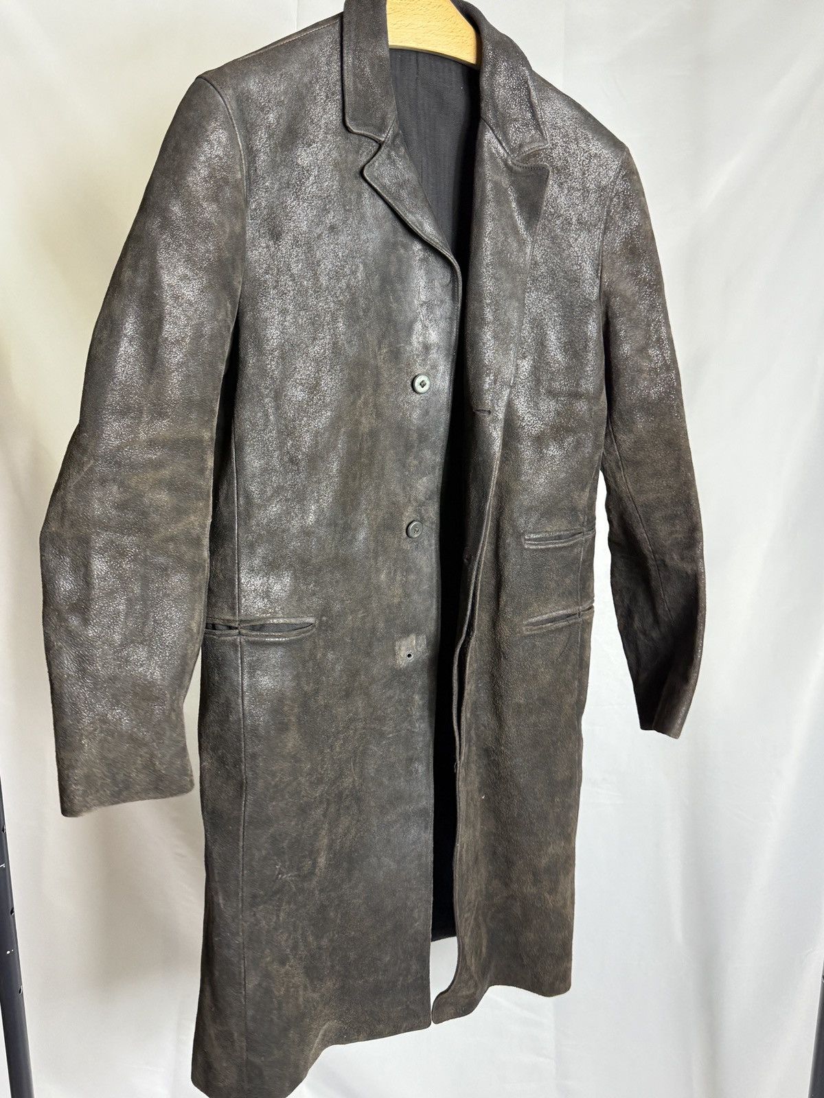 Carpe Diem dark brown leather coat Size US L / EU 52-54 / 3 - 2 Thumbnail