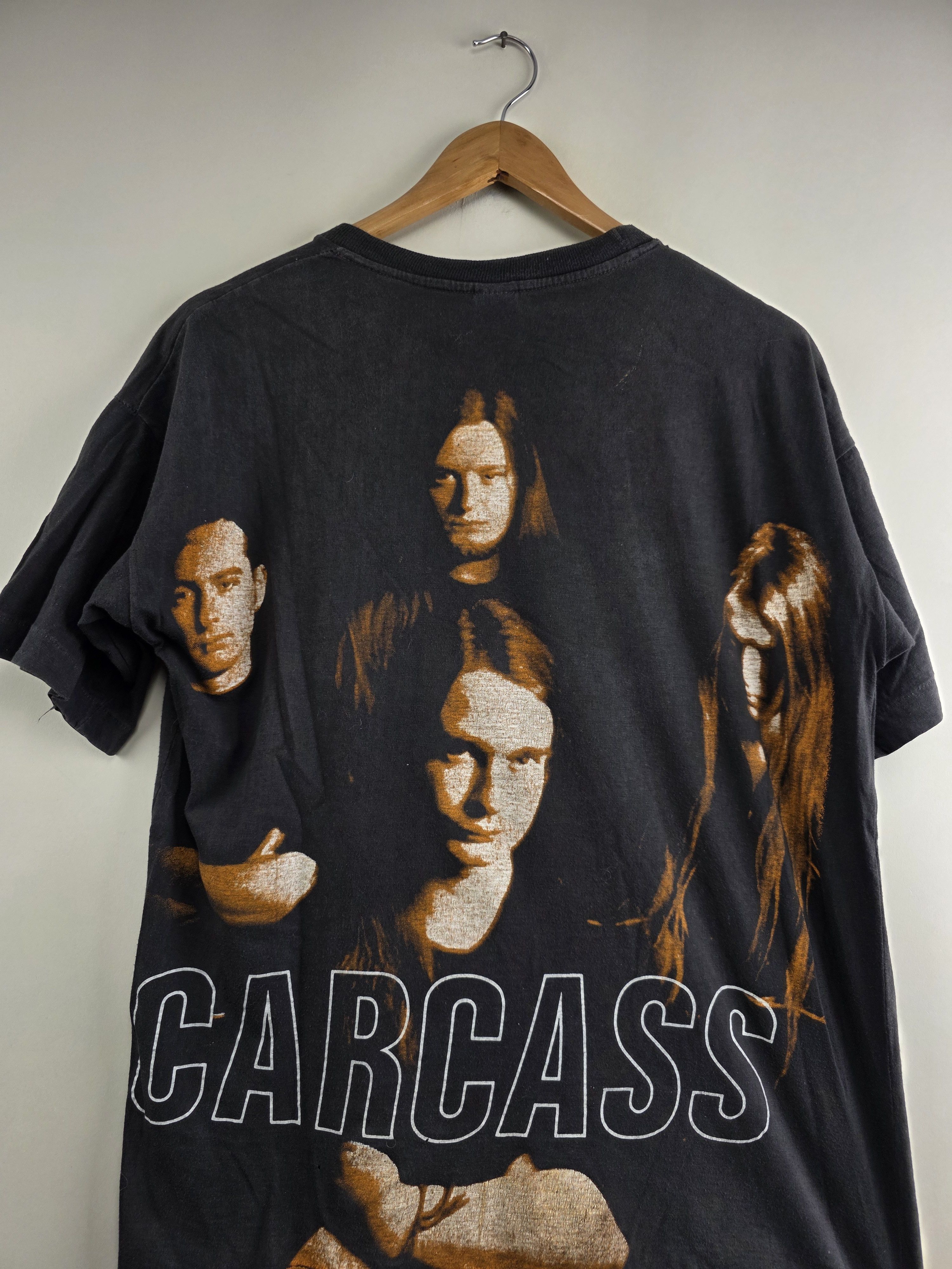 Band Tees × Vintage 90s Carcass Heartwork Death Metal L 21" 26.5" Size US L / EU 52-54 / 3 - 6 Thumbnail