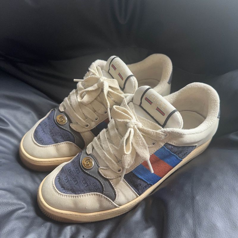 Gucci Gucci Screener Low-Top Fashion Sneakers for Men 0079 Size US 8 / EU 41 - 1 Thumbnail