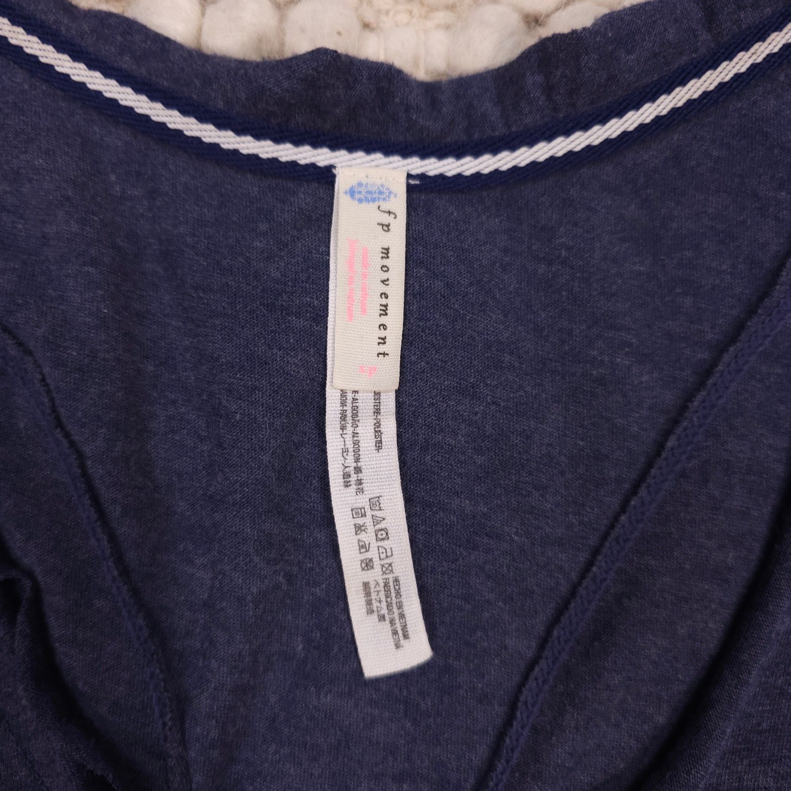 Free People FP Movement High Tide Cropped Side Tie Tank Top Navy Small Size S / US 4 / IT 40 - 7 Thumbnail