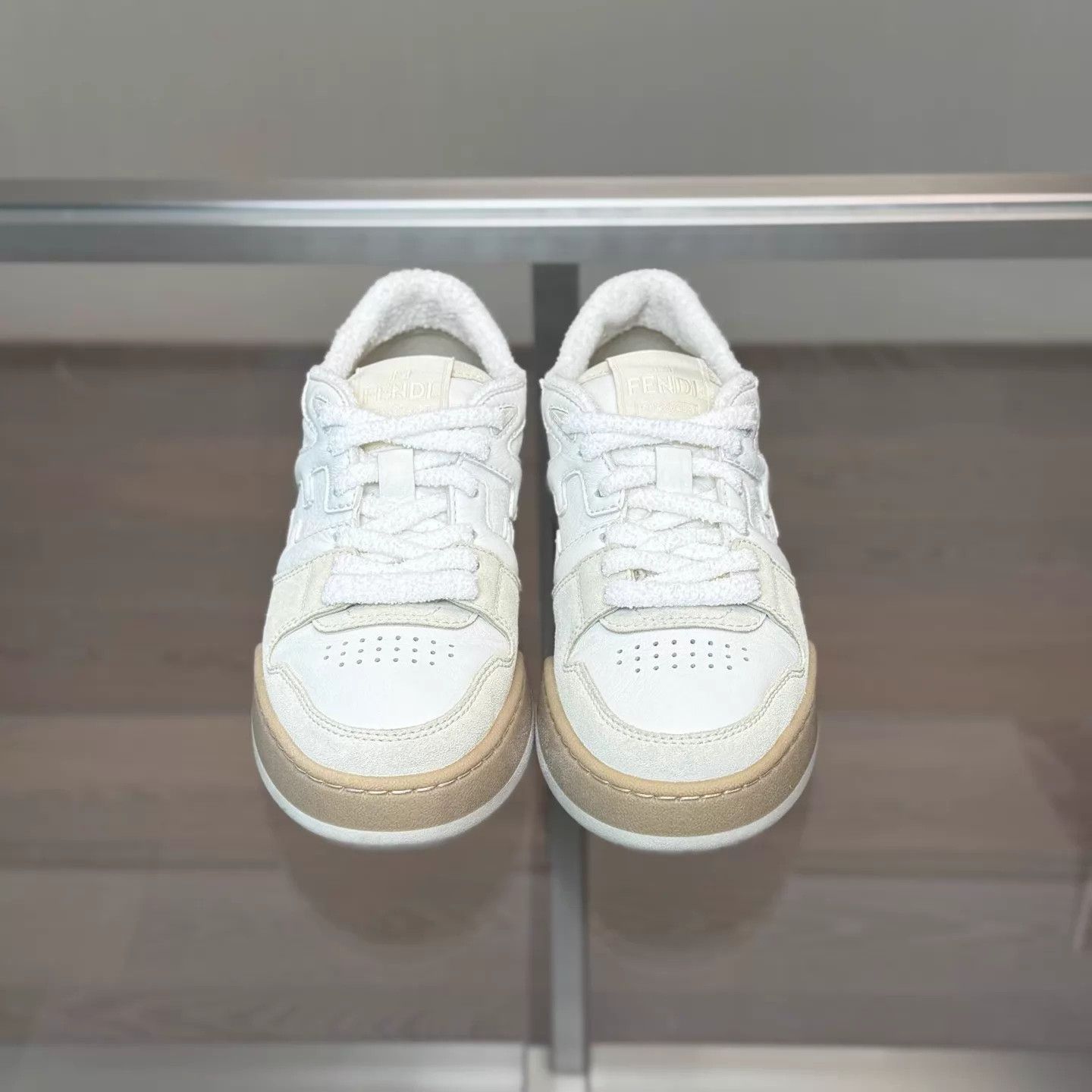 Fendi Fendi Match Sneakers White/Brown 35 98 DM1581 Size US 4.5 / IT 34.5 - 2 Thumbnail