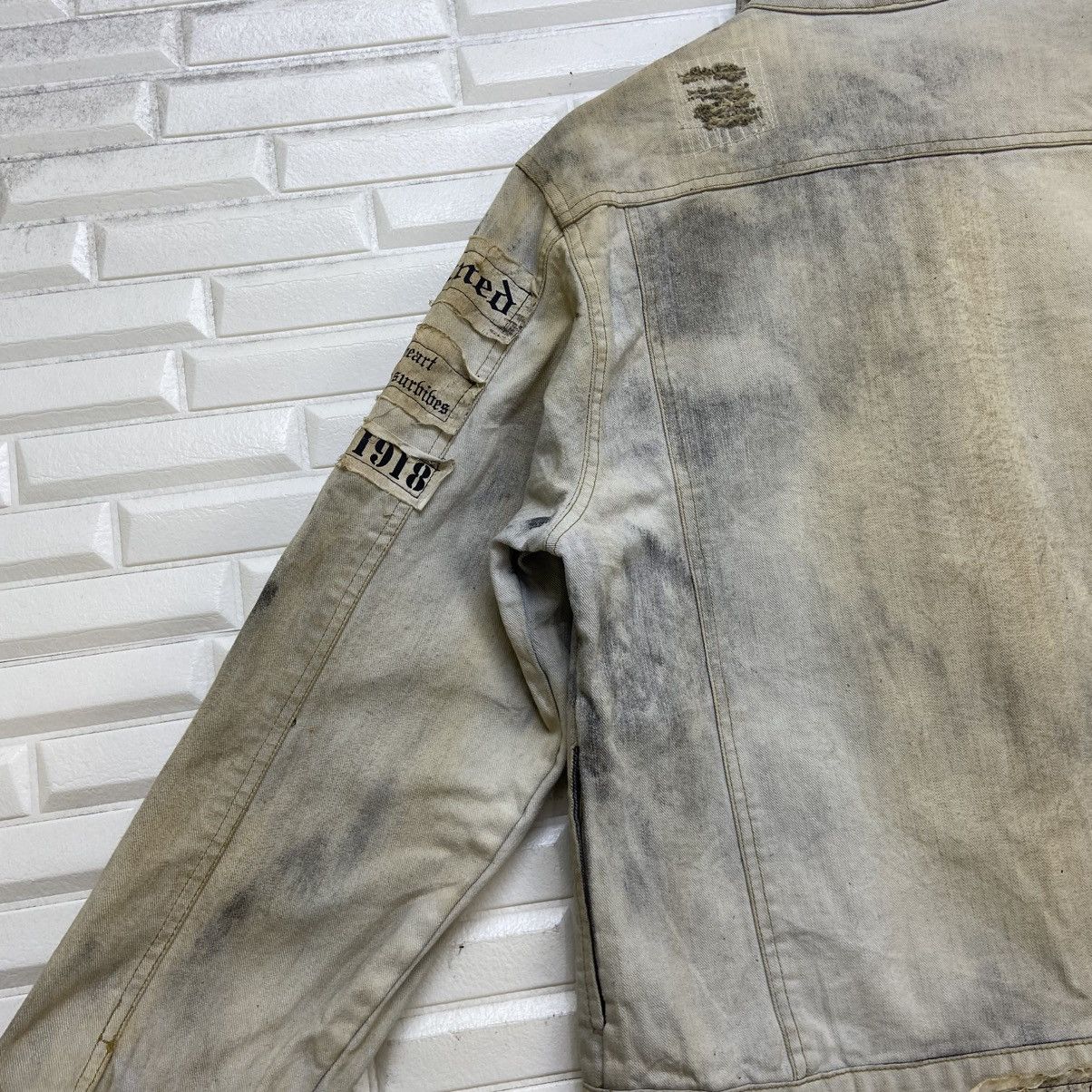 In The Attic Skull Prisoners Punk Street Fashion Distressed Denim Trucker Size US S / EU 44-46 / 1 - 24 Thumbnail