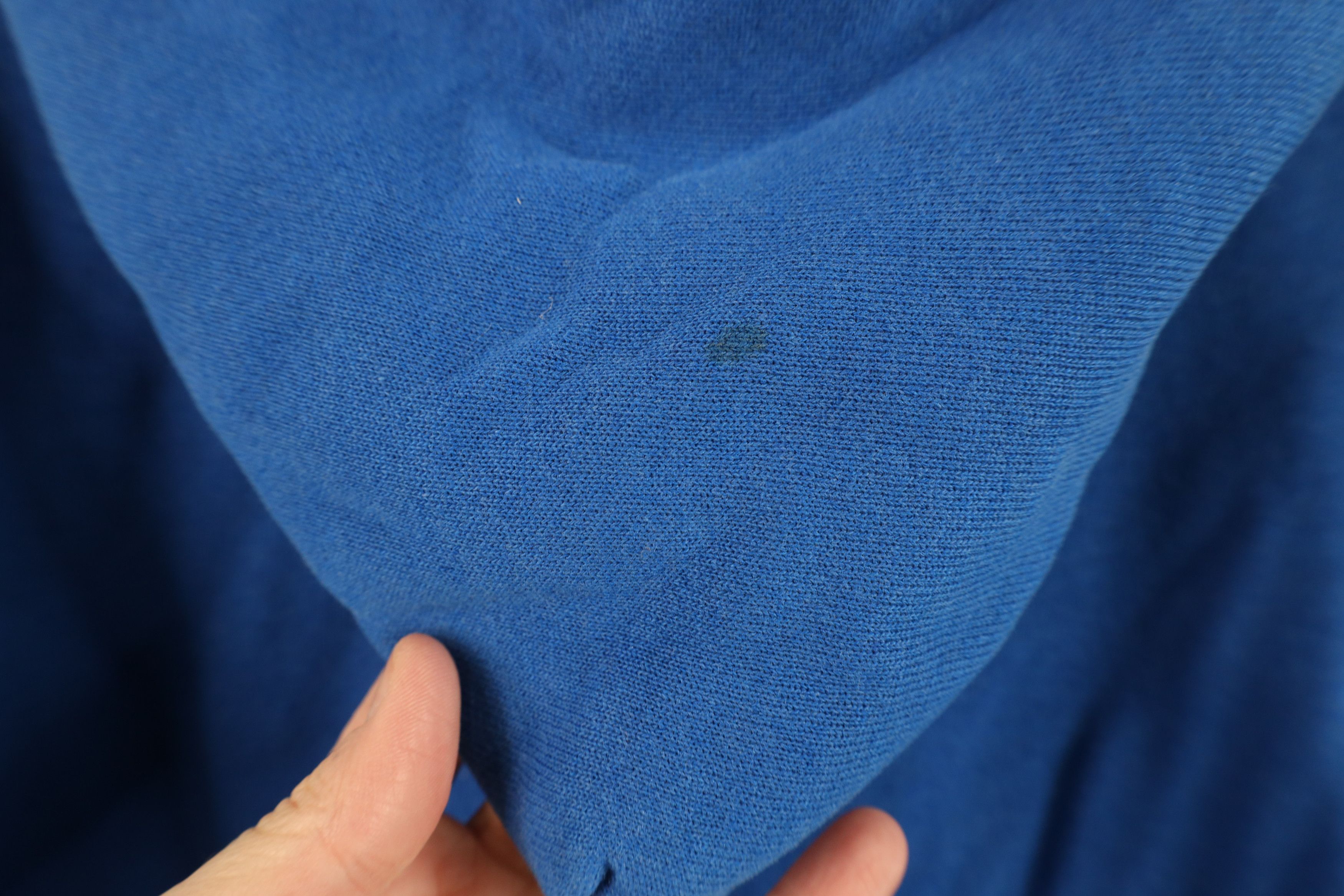 Hanes Vintage 80s 90s Hanes Full Zip Hoodie Sweatshirt Blue USA Size US L / EU 52-54 / 3 - 11 Thumbnail