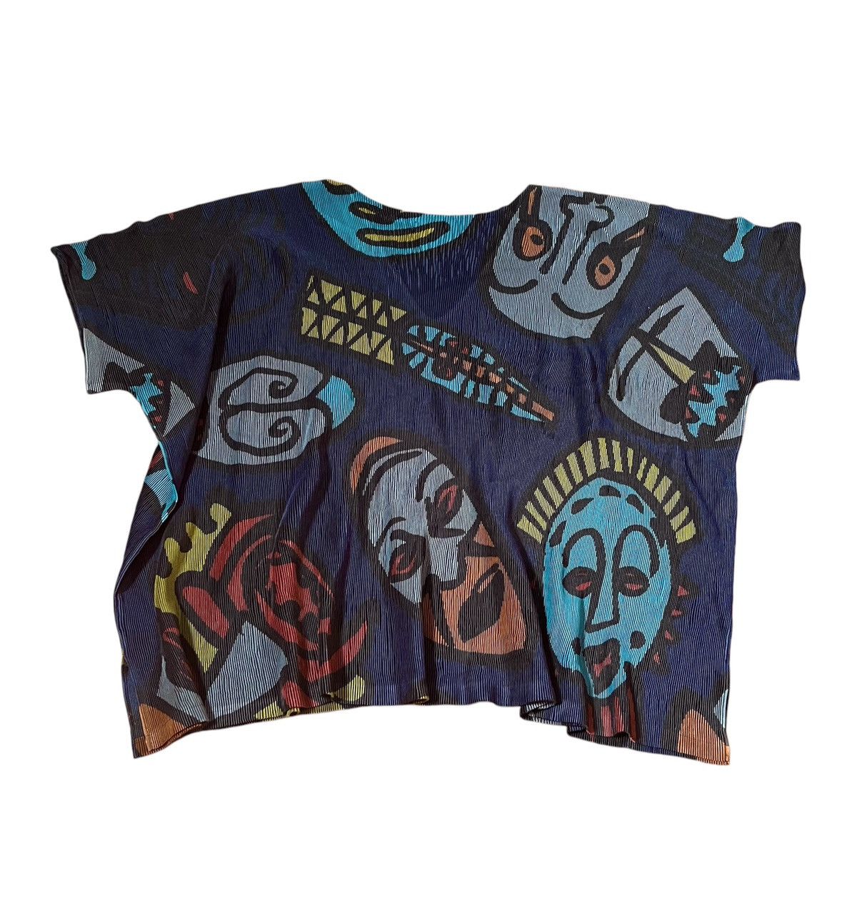 Homme Plisse Issey Miyake *FINAL DROP* issey miyake pleats please boxy ethnic tee Size L / US 10 / IT 46 - 5 Thumbnail