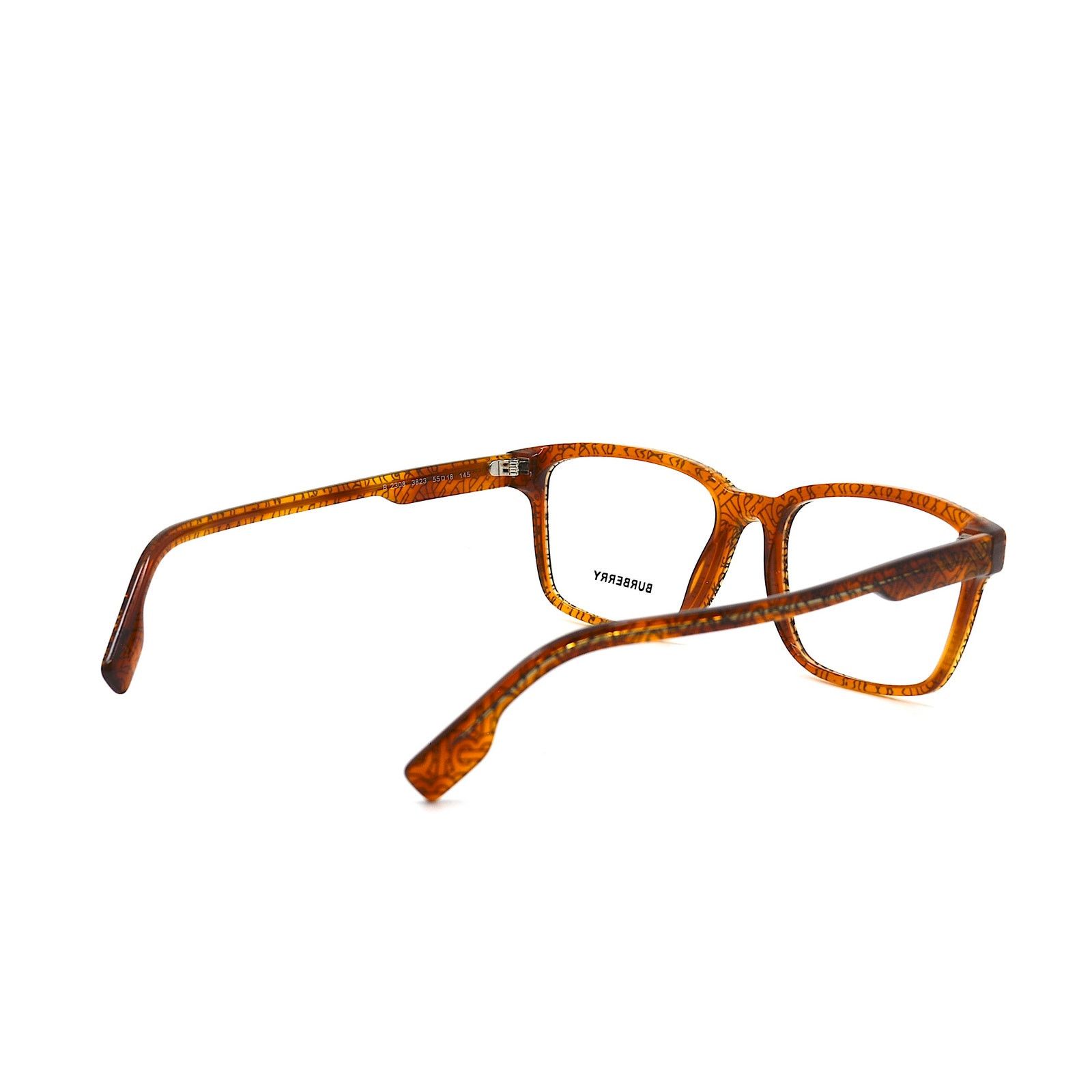 Burberry Burberry BE2308 3823 Transparent Brown/signature Eyeglasses Size ONE SIZE - 8 Thumbnail