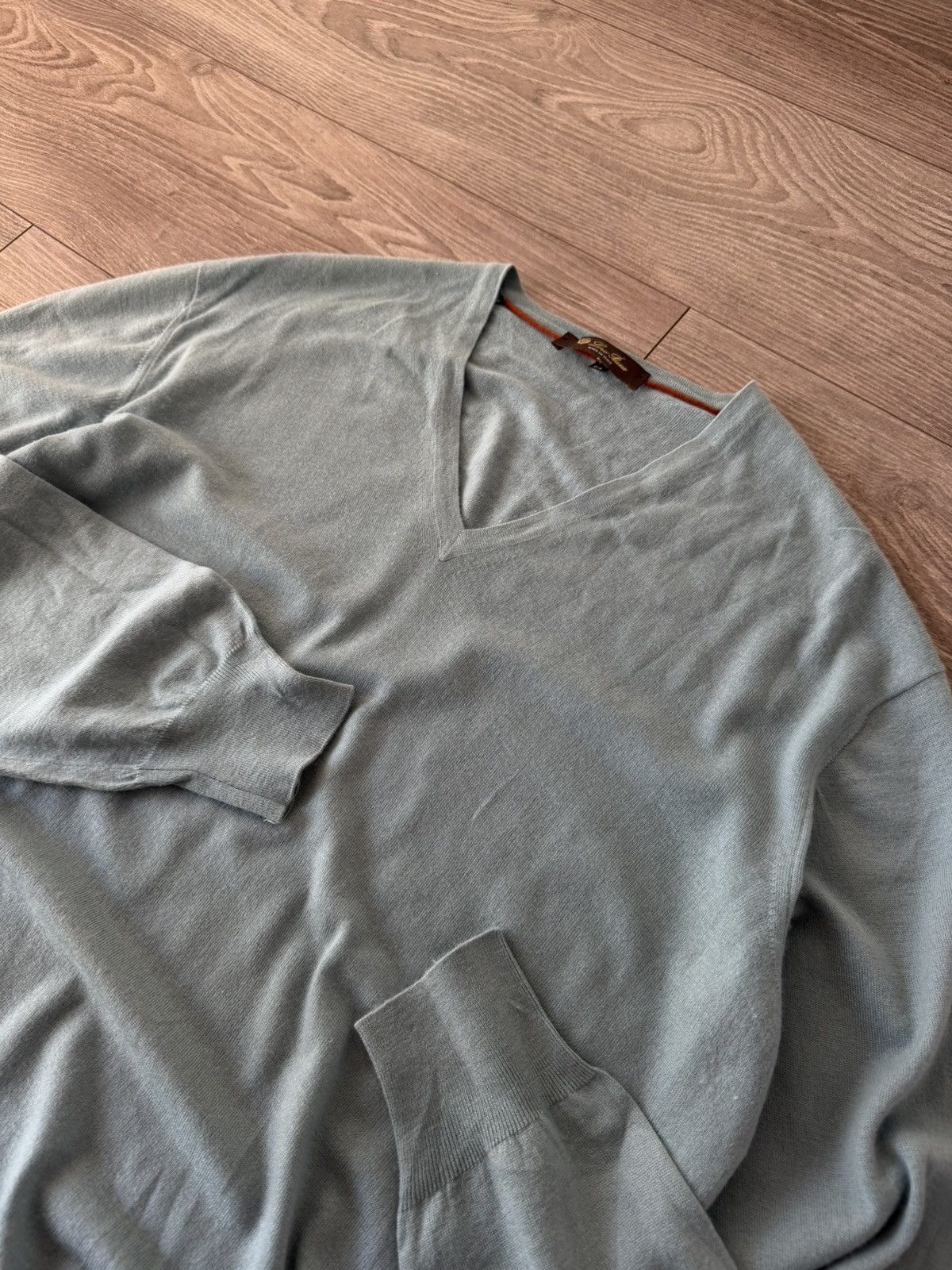 Loro Piana Rare Loro Piana 100% Cashmere Made in Italy V Neck Sweater Size US L / EU 52-54 / 3 - 6 Thumbnail