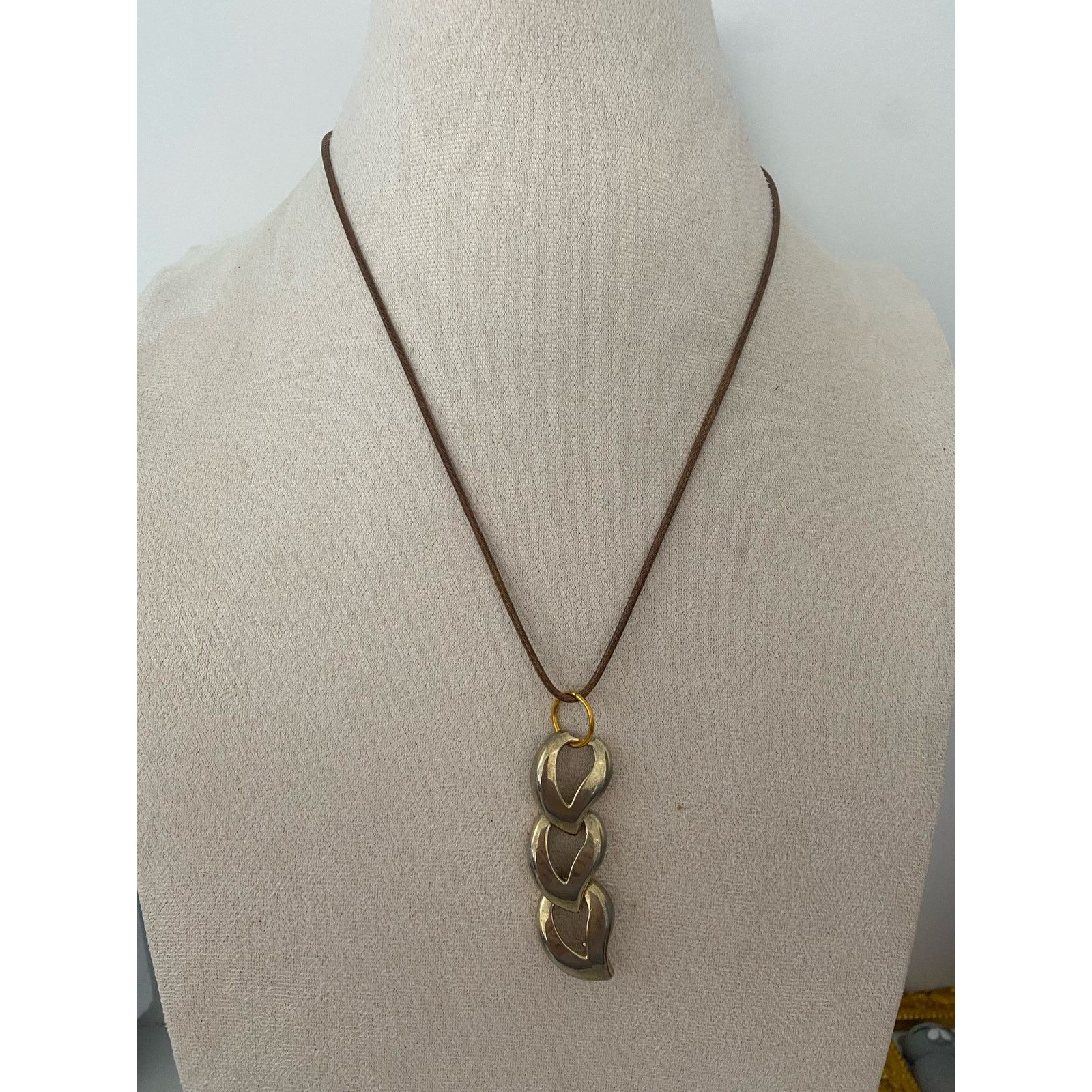 Handmade link pendant necklace Size ONE SIZE - 1 Thumbnail