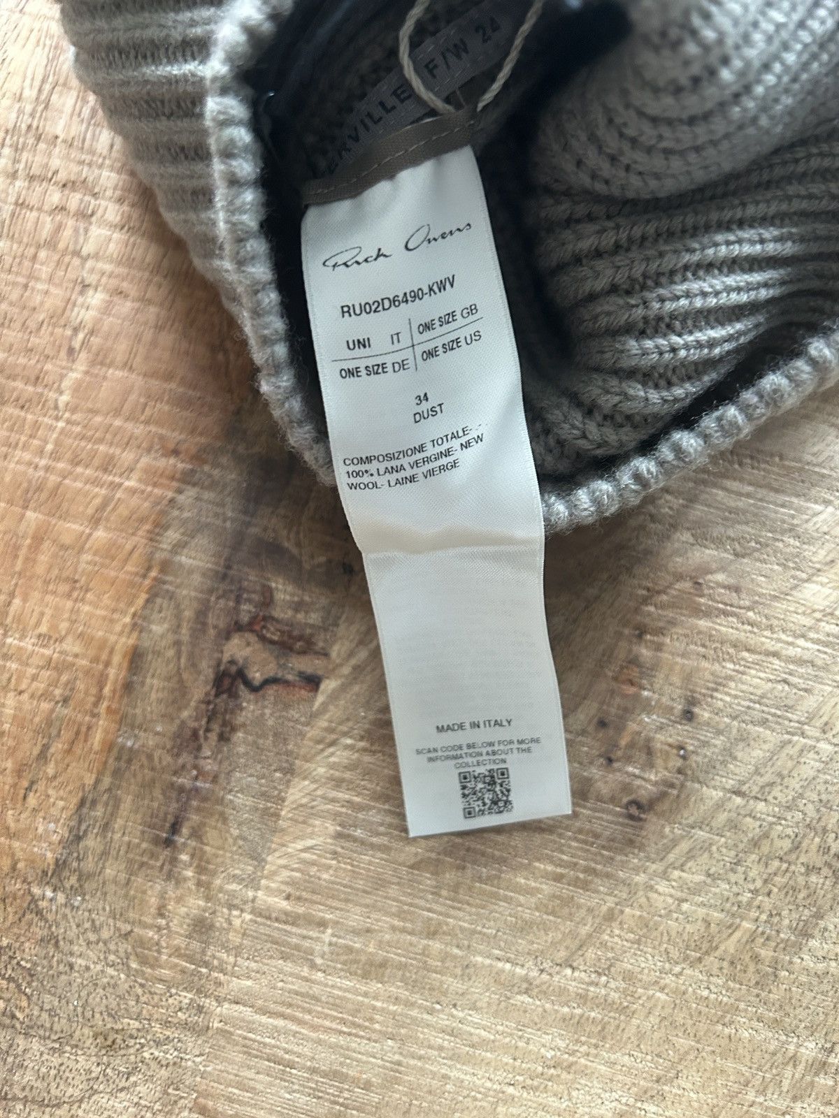 Rick Owens Rick owens balaclava wool face mask hat accessory designer Size ONE SIZE - 4 Thumbnail