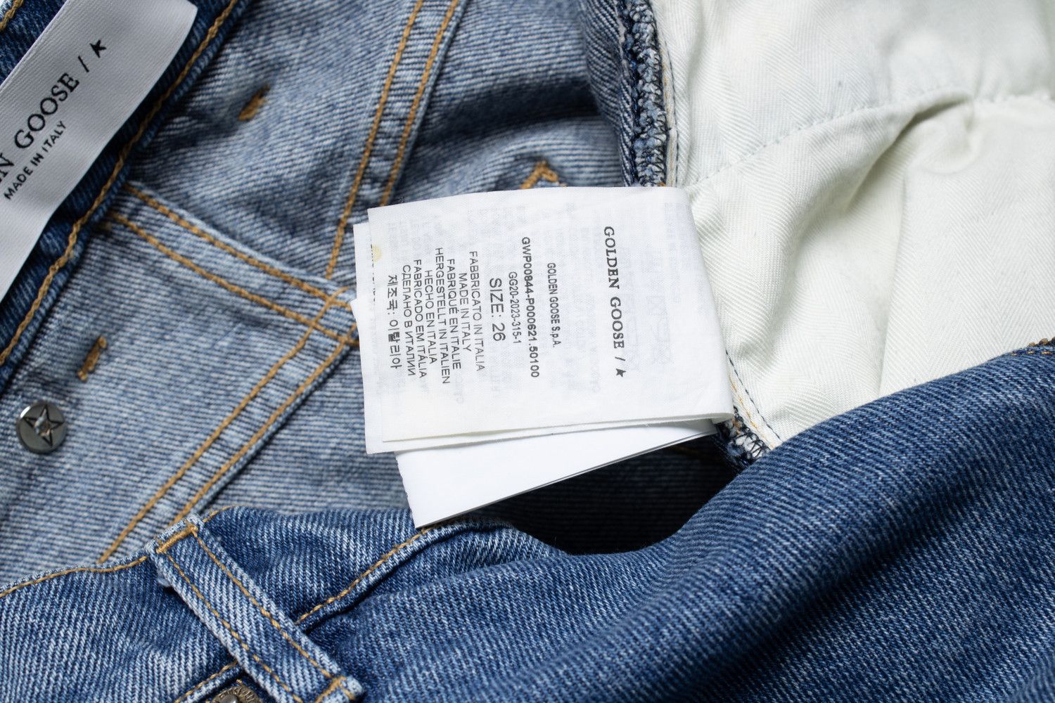 Golden Goose Golden goose, blue straight leg jeans Size 26" / US 2 / IT 38 - 6 Thumbnail