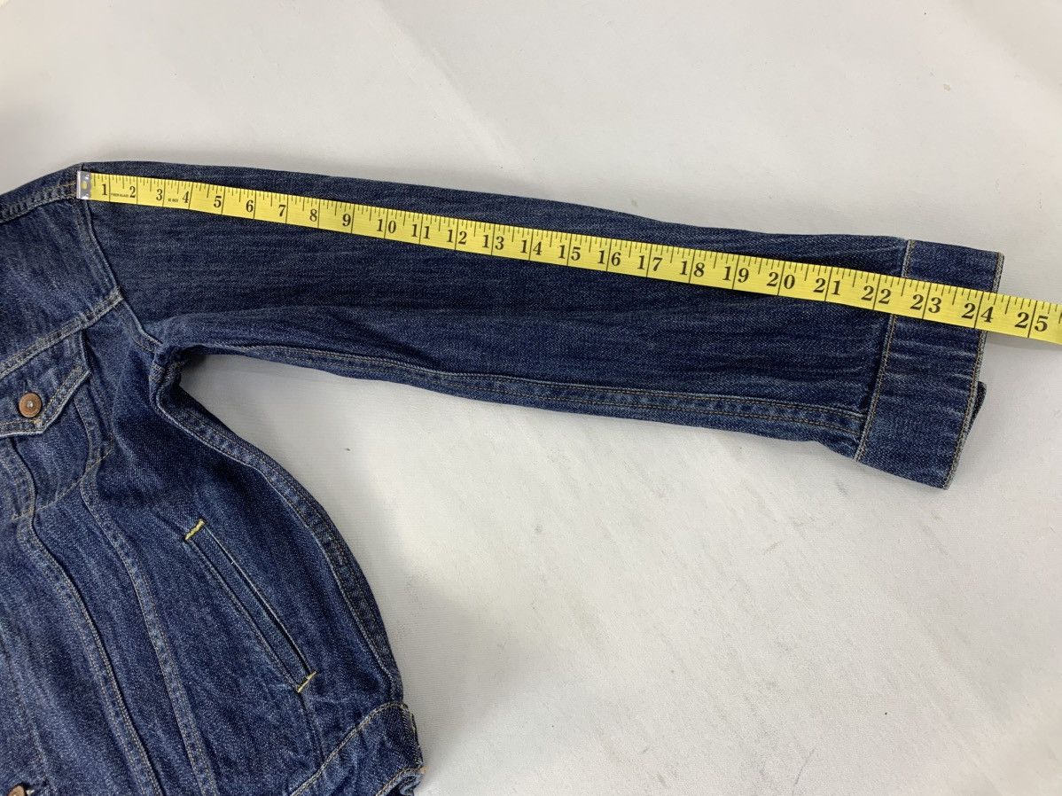 Japanese Brand Earth Music Indigo Denim Jacket Double Pocket Western Size L / US 10 / IT 46 - 14 Thumbnail