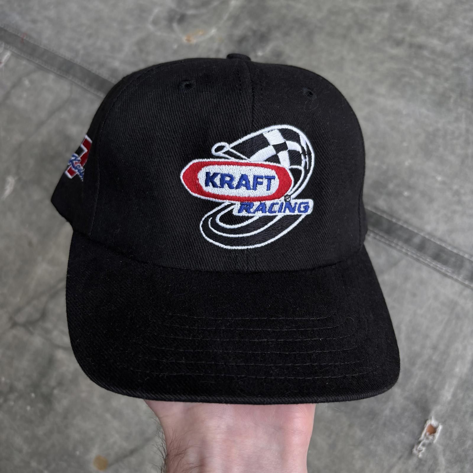 NASCAR Vintage 90s Kraft Racing Matt Kenseth NASCAR Embroidered Hat Size ONE SIZE - 1 Thumbnail