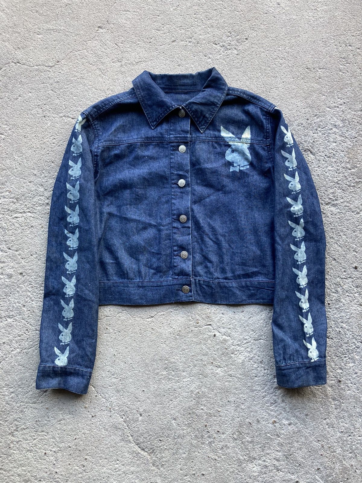 Playboy Denim Cropped Jacket