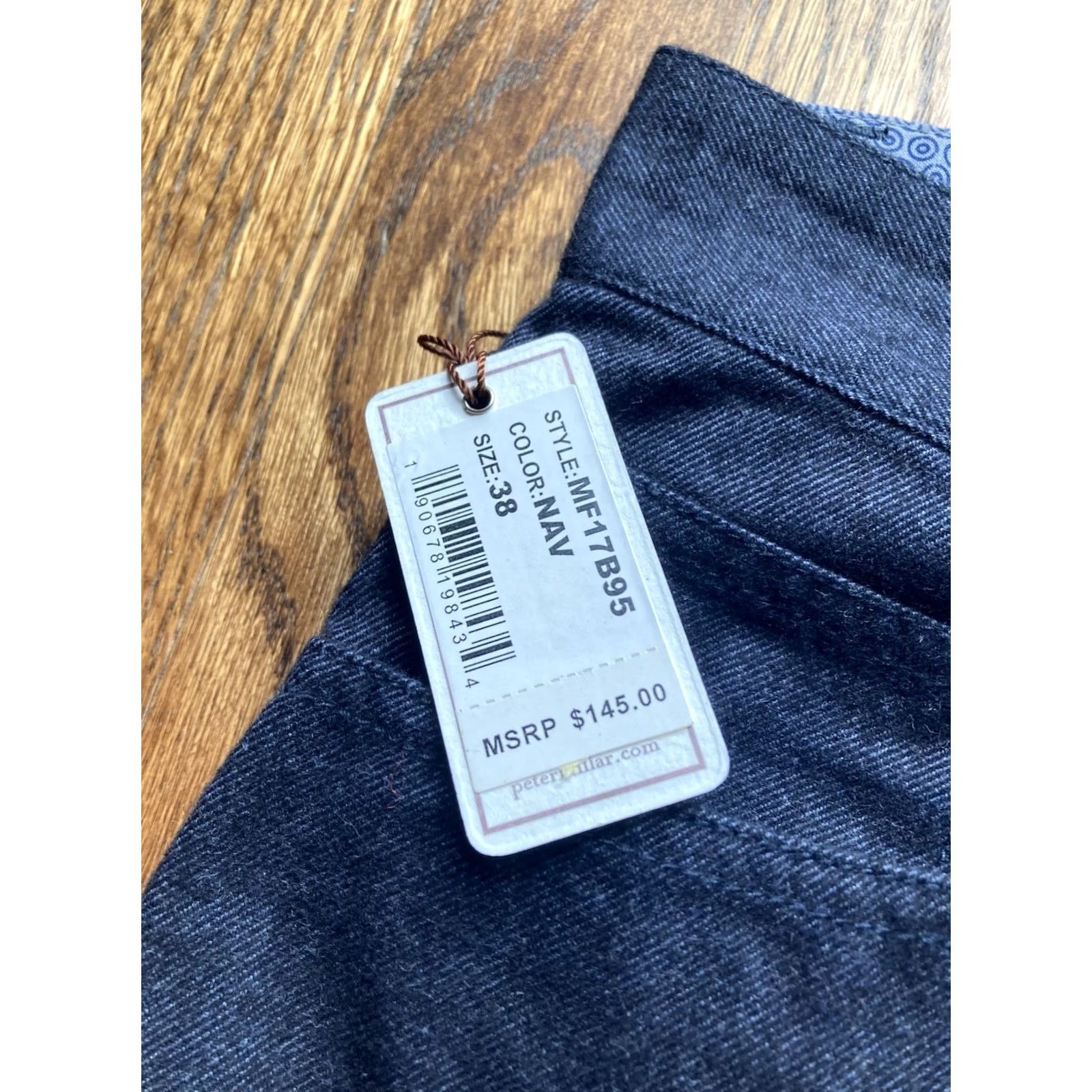 Peter Millar Peter Millar Pants Men's 38 Navy Blue Flannel 5-Pocket Flat Front Belted 34 Inseam NWT Size US 38 / EU 54 - 6 Thumbnail
