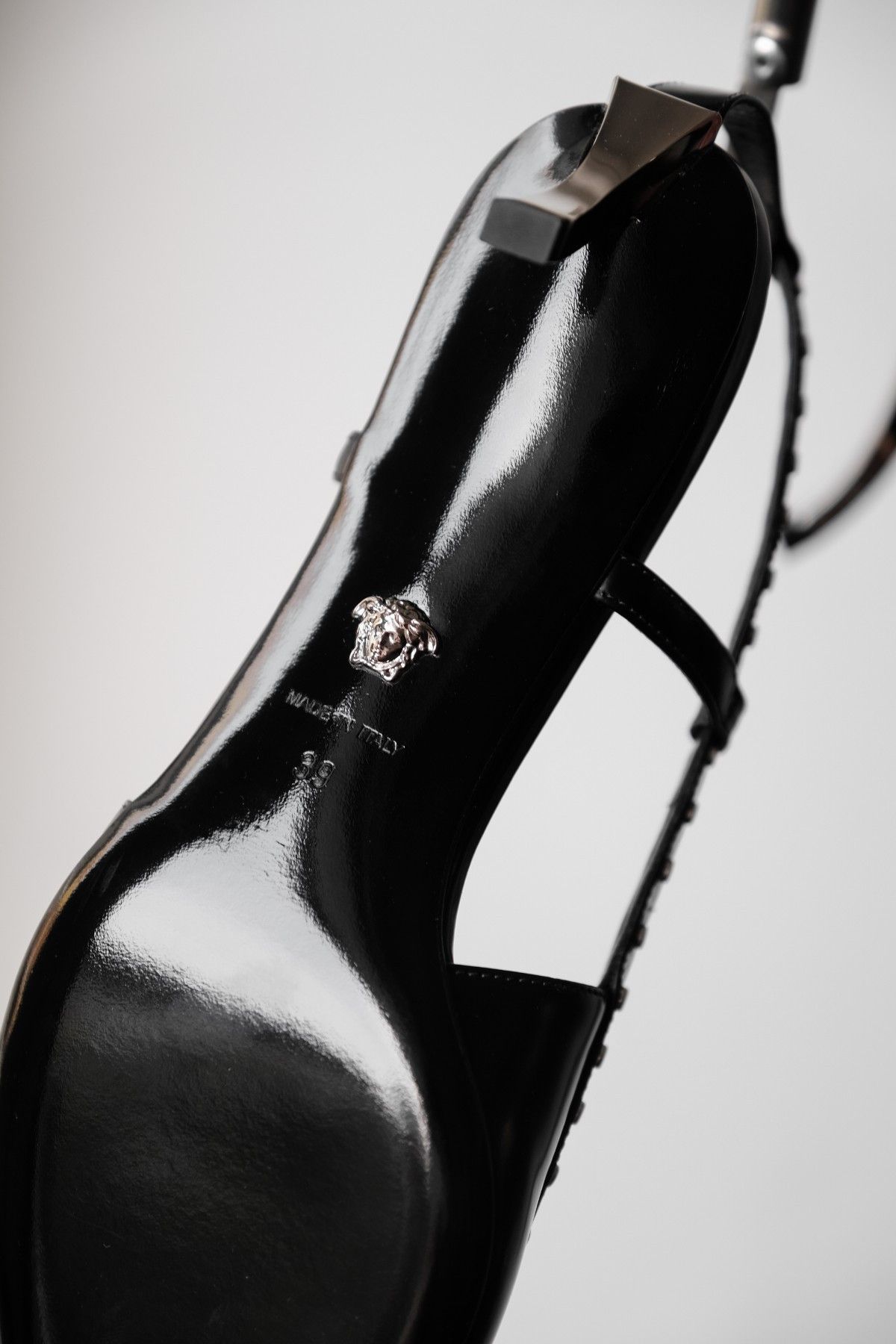 Versace VERSACE Dua Lipa - Black Leather Corset Kitten Heels Size US 9 / IT 39 - 9 Thumbnail