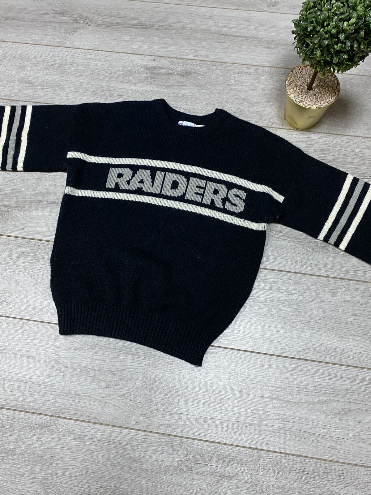 NFL VINTAGE Cliff Engle 80s LAS VEGAS RAIDERS Sweater Size US M / EU 48-50 / 2 - 6 Thumbnail