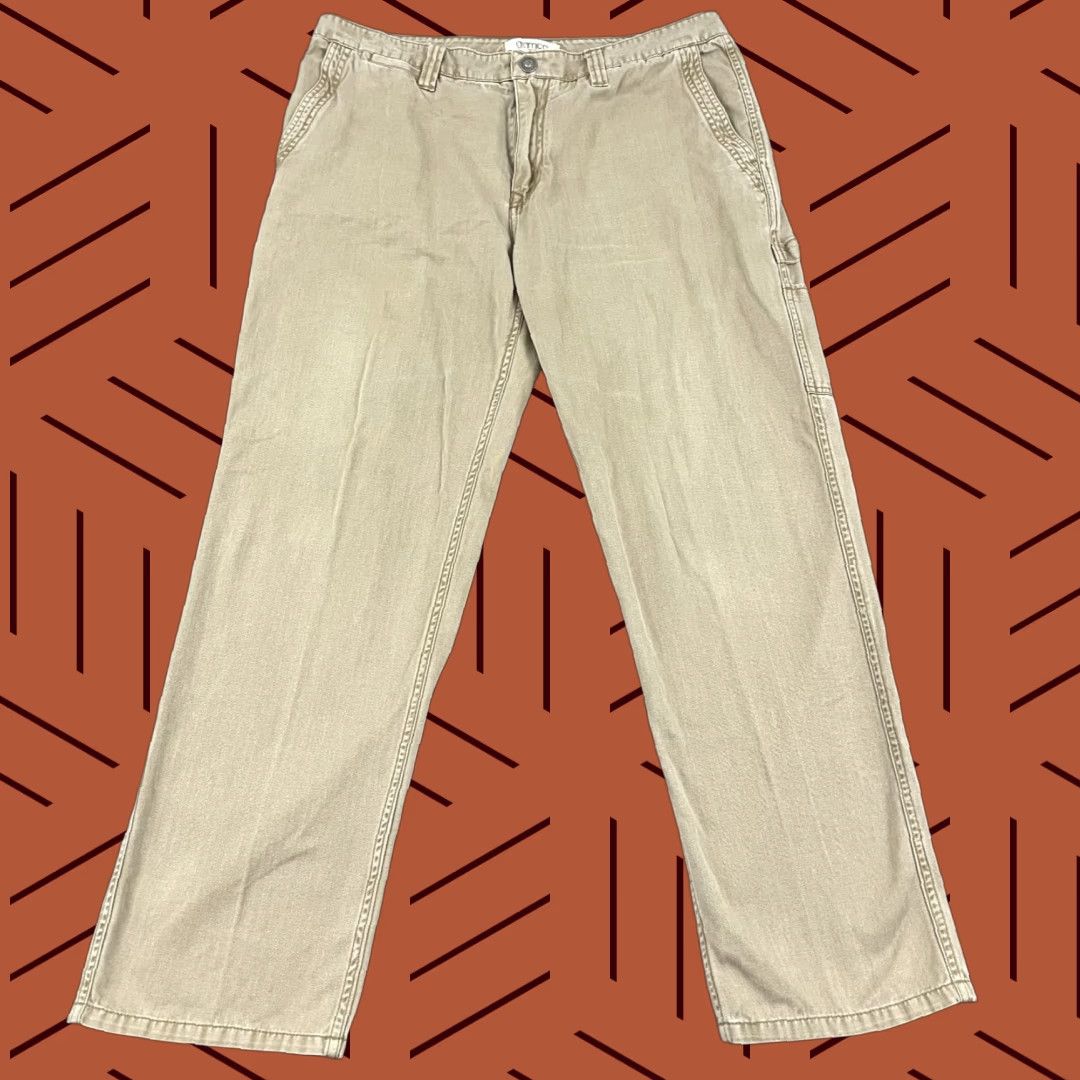 Gramicci Gramicci Pants Mens 36x31 Straight Leg Khaki Beige Outdoor Utility Cotton Canvas Regular Rise Mid 10-12 In 5-Pocket Mens Clothing Men Size US 36 / EU 52 - 1 Thumbnail