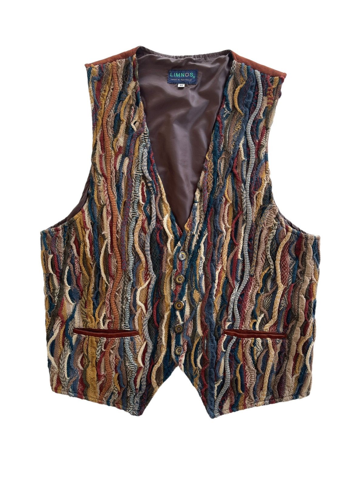 Coogi 90s Limnos 3D Lamb Suede Knitted Coogi Vest Size US M / EU 48-50 / 2 - 1 Thumbnail