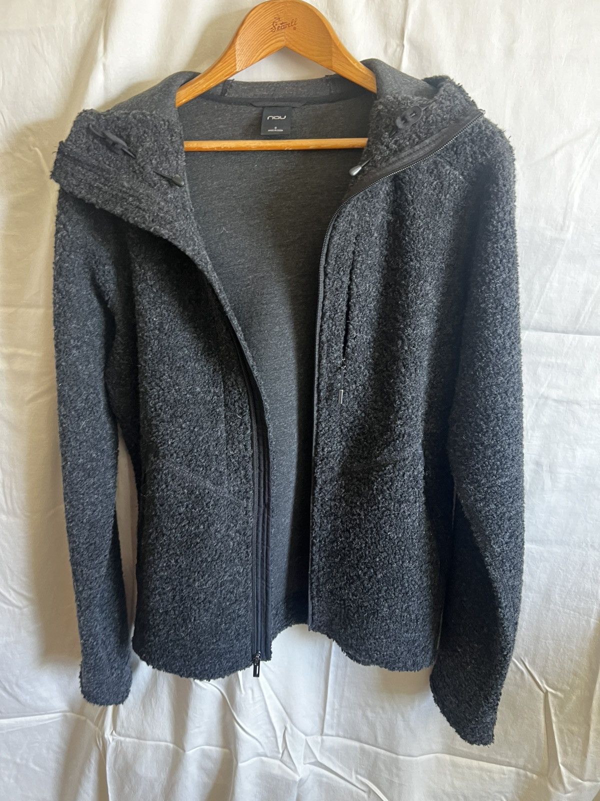 nau Nau Recycled Wool Tech Hoodie Jacket Black Small Size US S / EU 44-46 / 1 - 11 Thumbnail