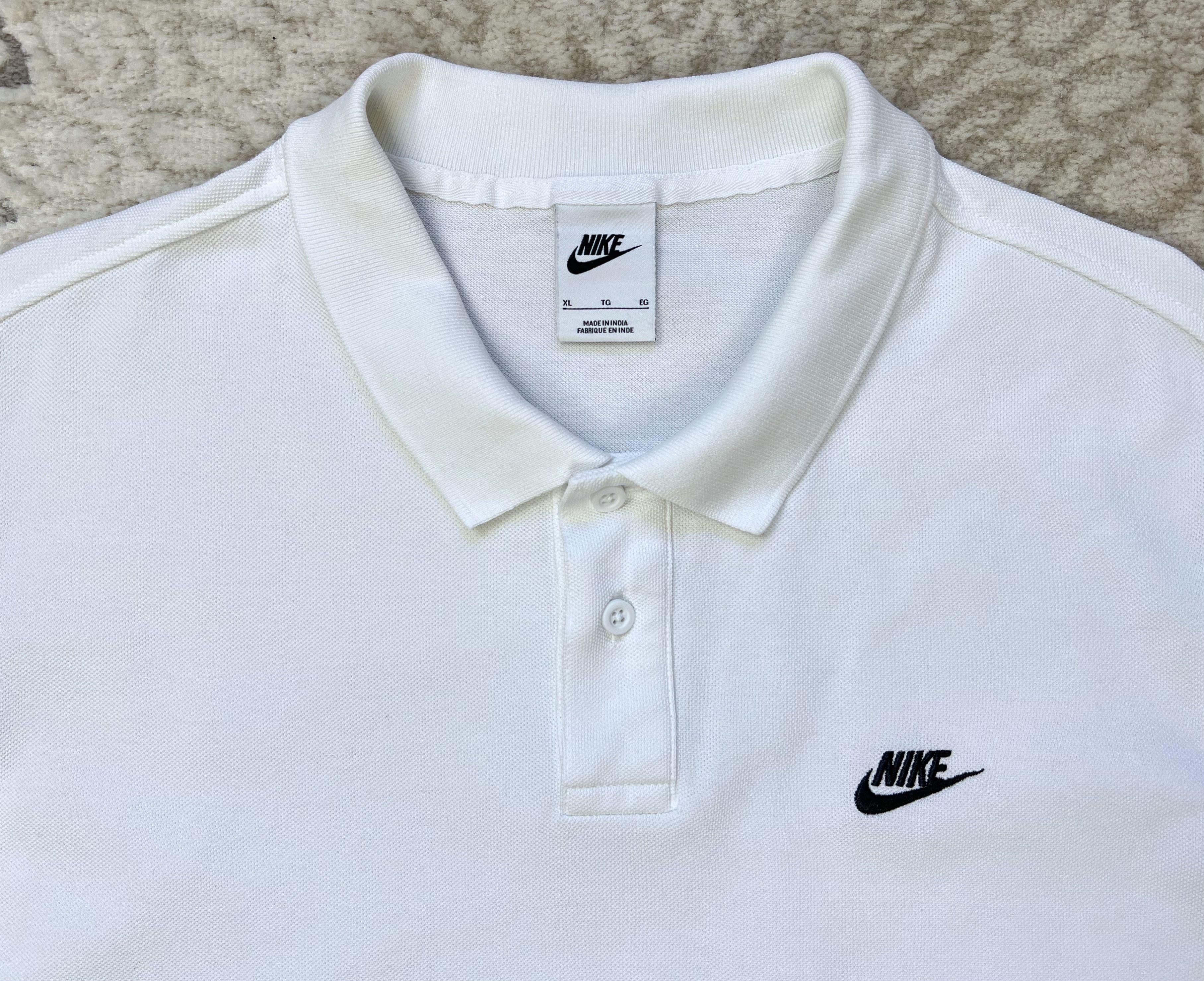Nike Nike White Polo Shirt XL – Swoosh Embroidered Logo Size US XL / EU 56 / 4 - 2 Thumbnail