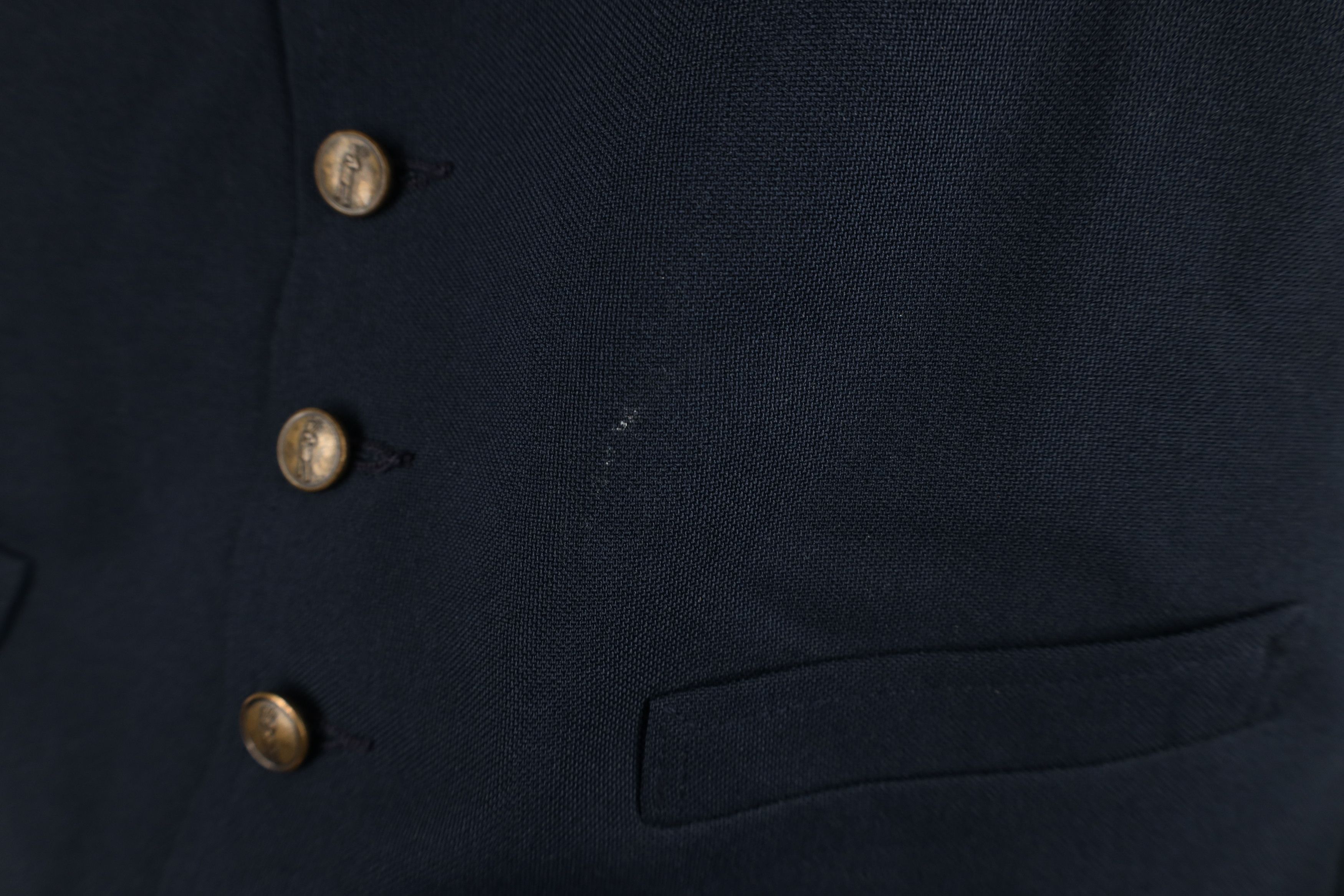 Vintage Vintage 70s Streetwear Button Suit Vest Jacket Navy Blue Size US L / EU 52-54 / 3 - 4 Thumbnail