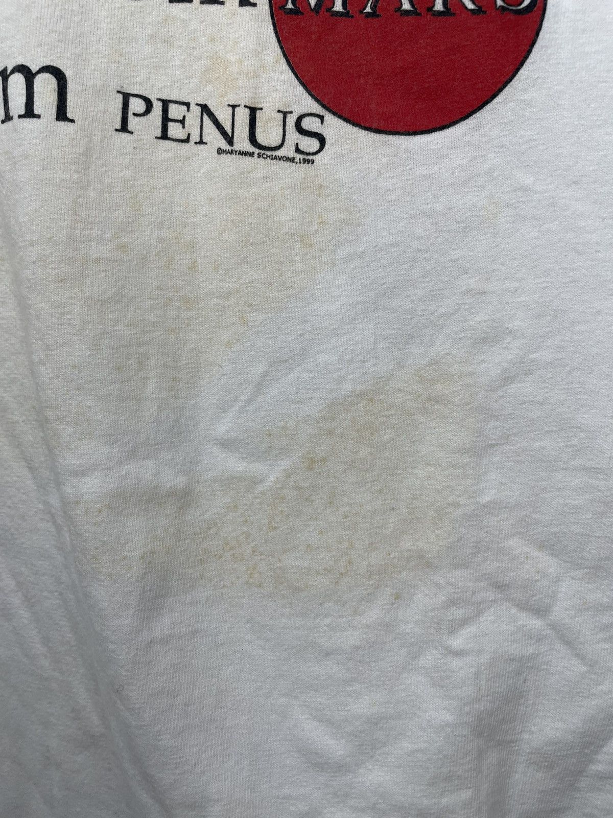 Vintage Vintage 1999 Men Aren’t From Mars They’re From Penus T Shirt Size US XL / EU 56 / 4 - 7 Thumbnail