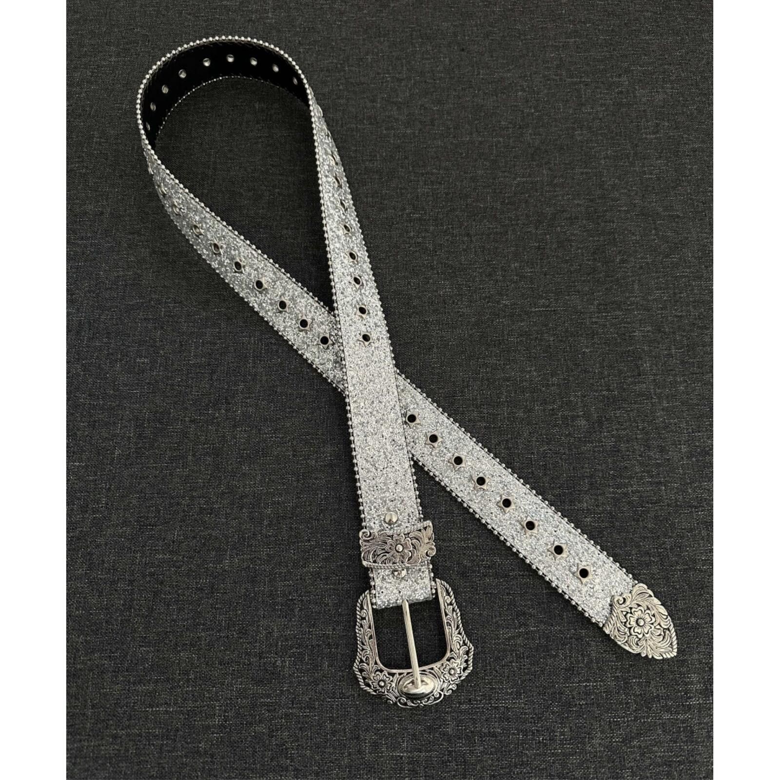 Other Galaxy Crystal Western Belt | Silver Diamond Street Size ONE SIZE - 3 Thumbnail