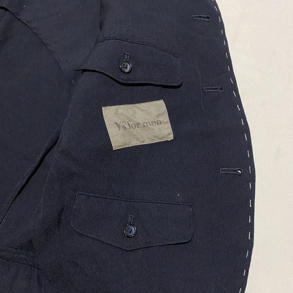 Yohji Yamamoto Y’s For Men Stitch Design Wool Tailored Blazers Size 42R - 5 Thumbnail