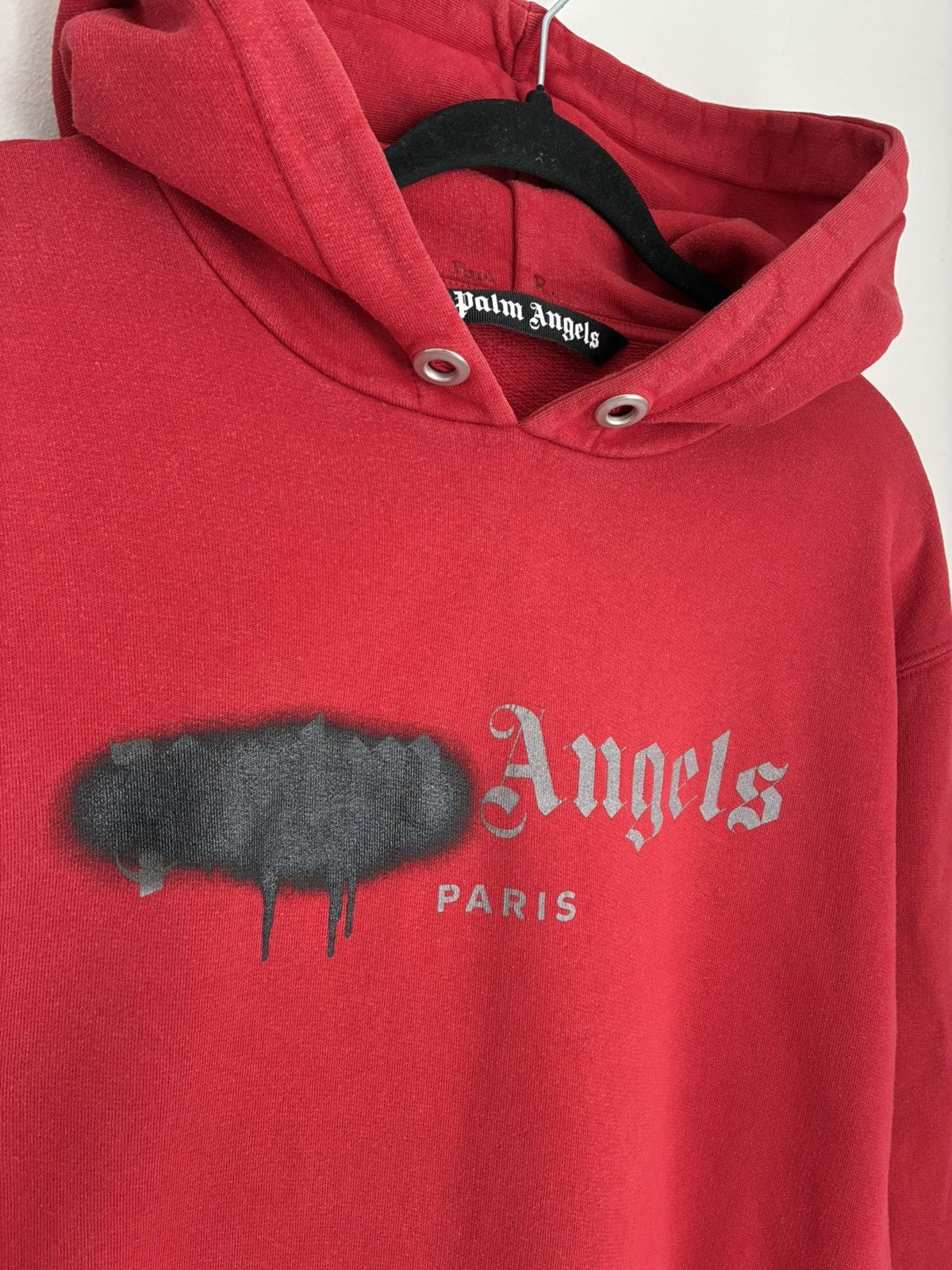 Palm Angels Palm Angels hoodie sprayed Logo Paris streetwear luxury boxy Size US M / EU 48-50 / 2 - 2 Thumbnail